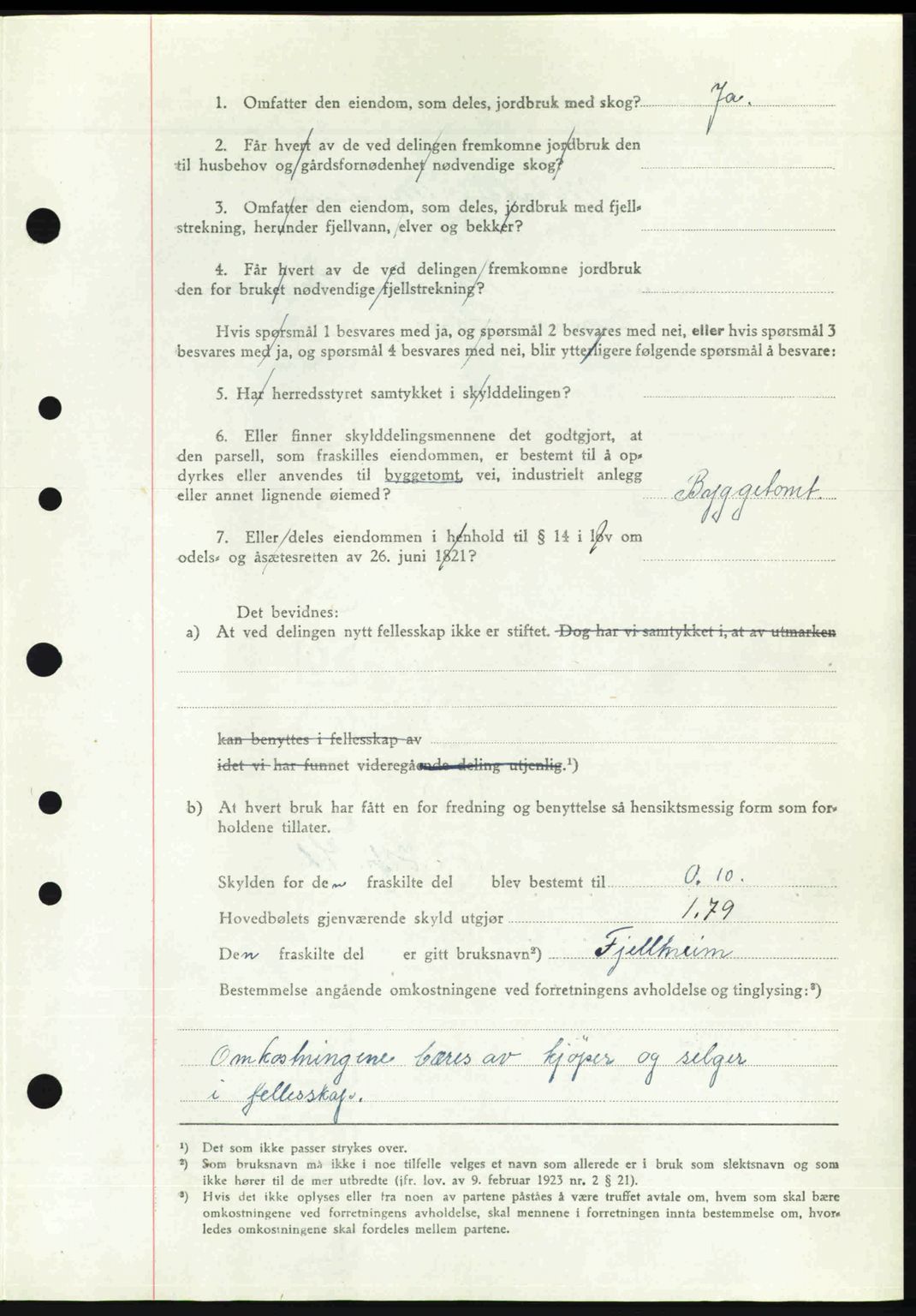 Nedenes sorenskriveri, AV/SAK-1221-0006/G/Gb/Gba/L0055: Mortgage book no. A7, 1946-1946, Diary no: : 953/1946