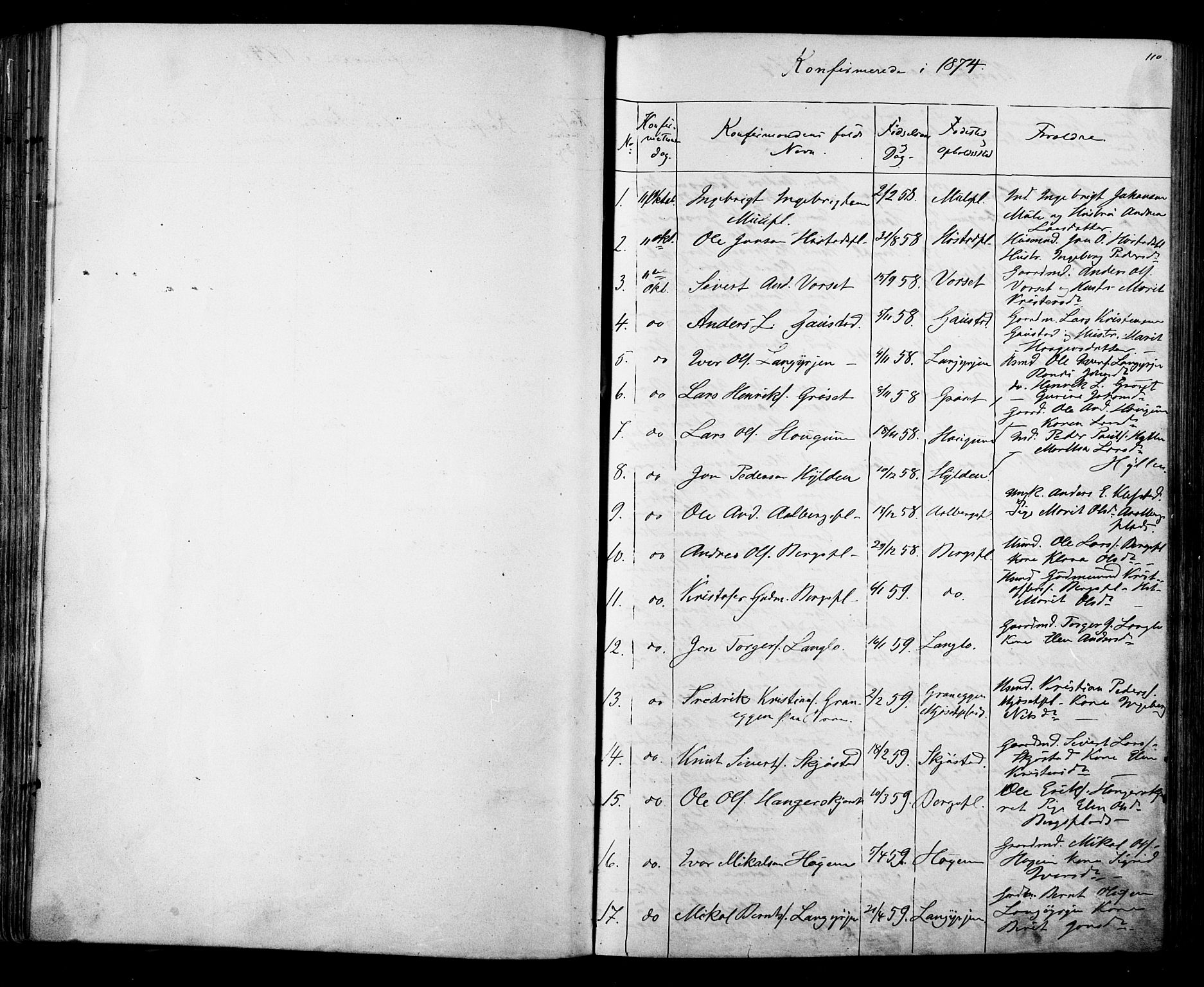 Ministerialprotokoller, klokkerbøker og fødselsregistre - Sør-Trøndelag, SAT/A-1456/612/L0387: Parish register (copy) no. 612C03, 1874-1908, p. 110