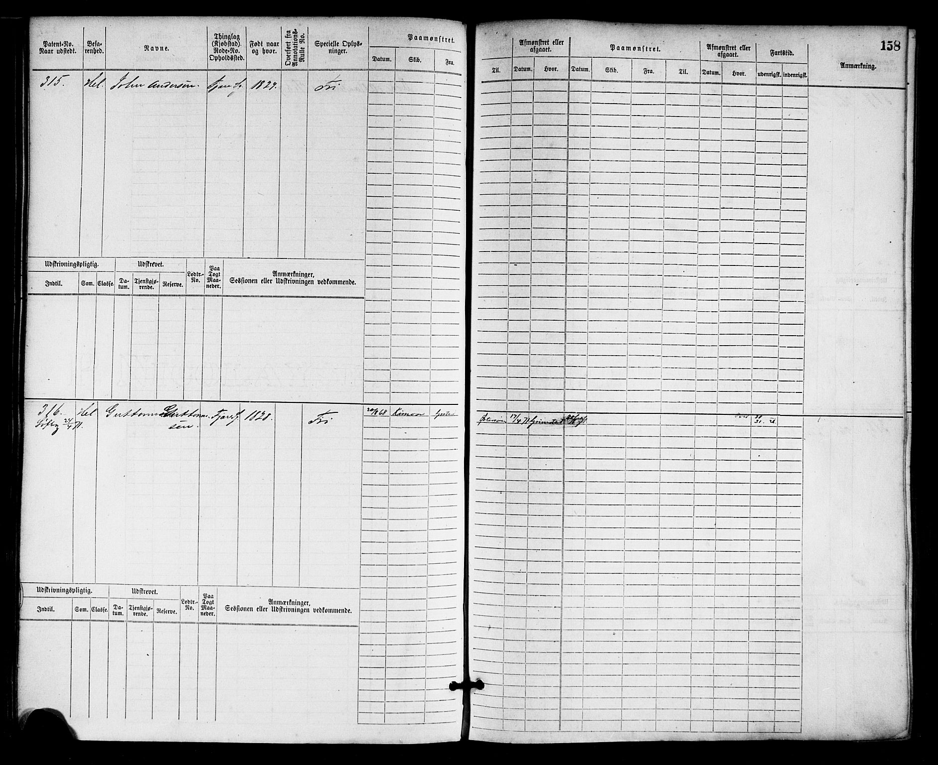 Grimstad mønstringskrets, AV/SAK-2031-0013/F/Fb/L0001: Hovedrulle nr 1-758, F-4, 1868-1869, p. 165