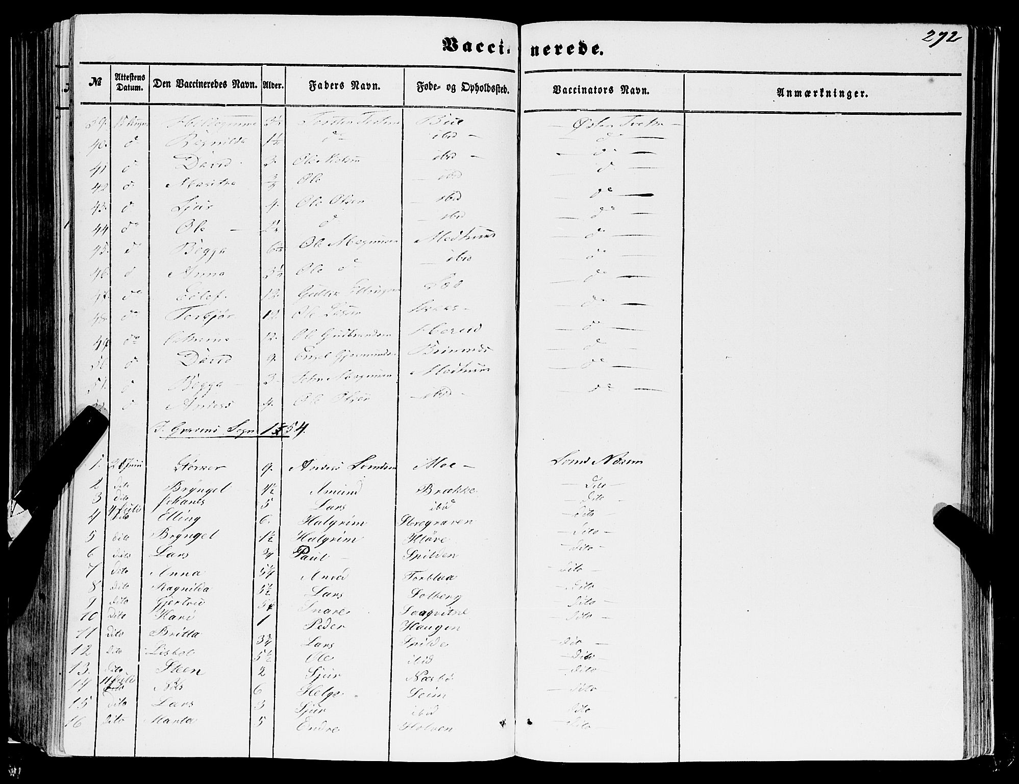 Ulvik sokneprestembete, AV/SAB-A-78801/H/Haa: Parish register (official) no. A 13, 1853-1863, p. 272