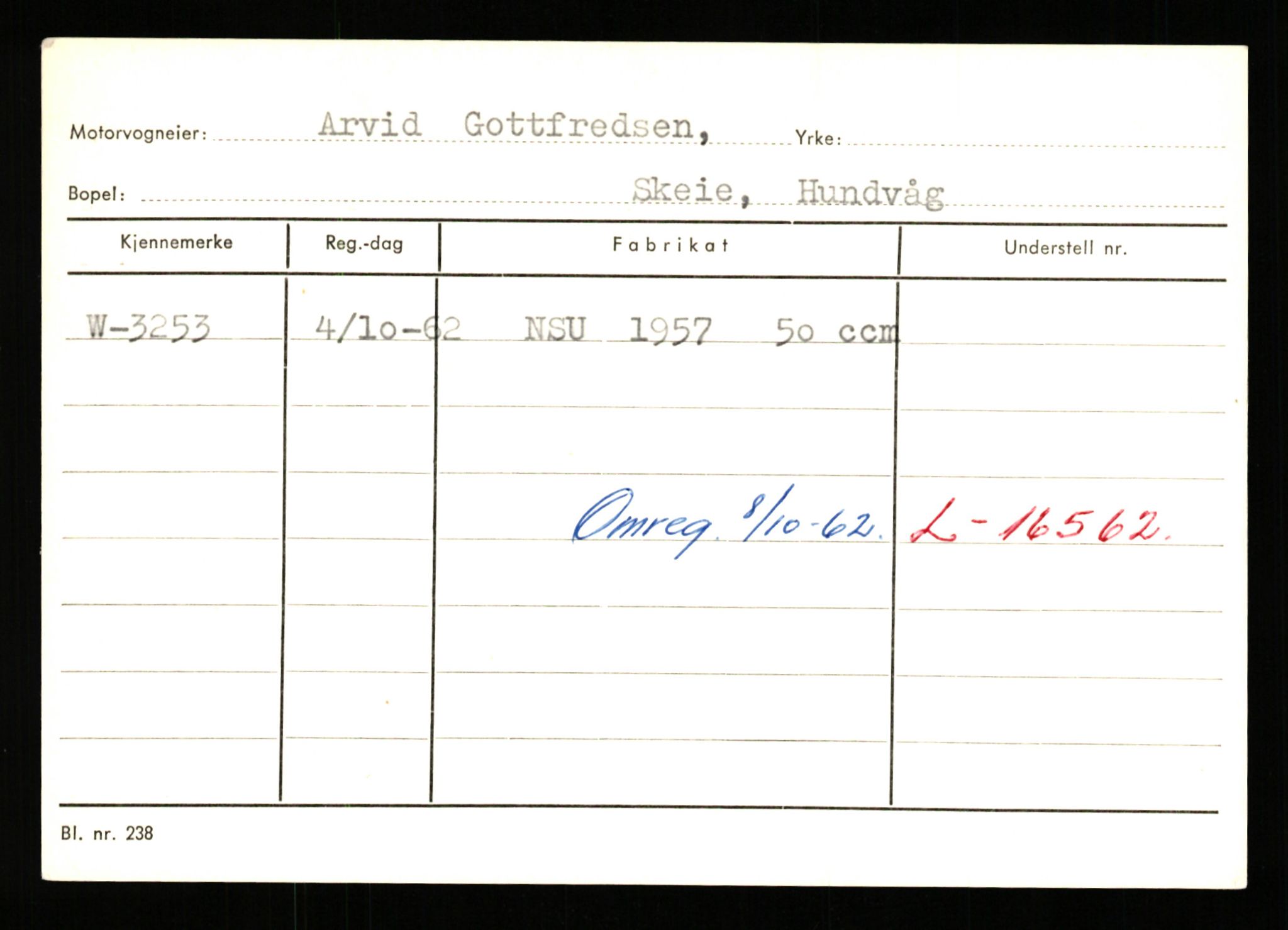 Stavanger trafikkstasjon, SAST/A-101942/0/G/L0001: Registreringsnummer: 0 - 5782, 1930-1971, p. 2071