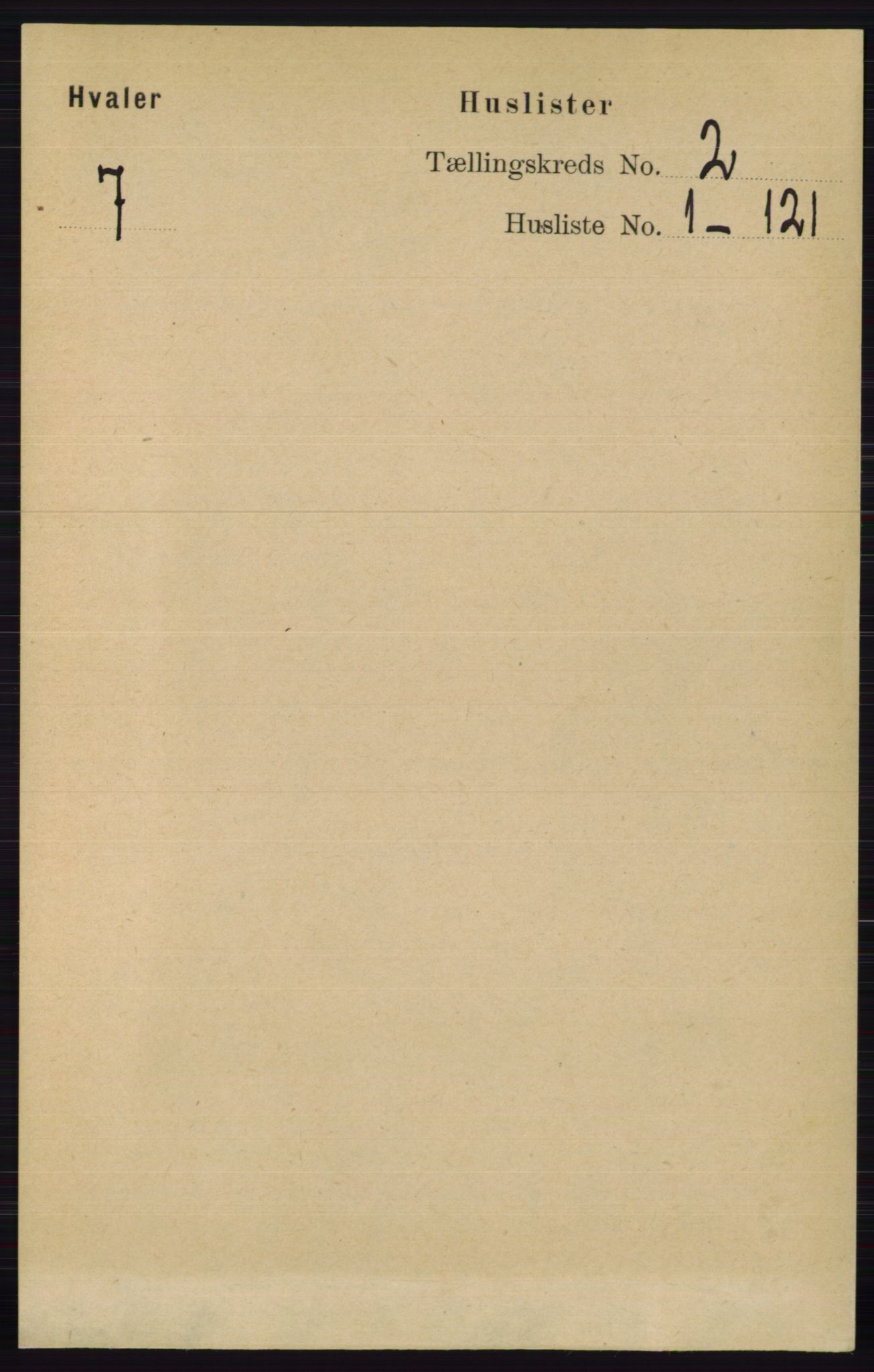 RA, 1891 census for 0111 Hvaler, 1891, p. 879
