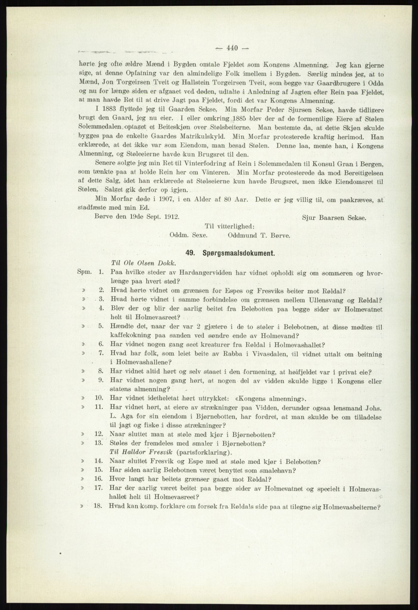 Høyfjellskommisjonen, AV/RA-S-1546/X/Xa/L0001: Nr. 1-33, 1909-1953, p. 462