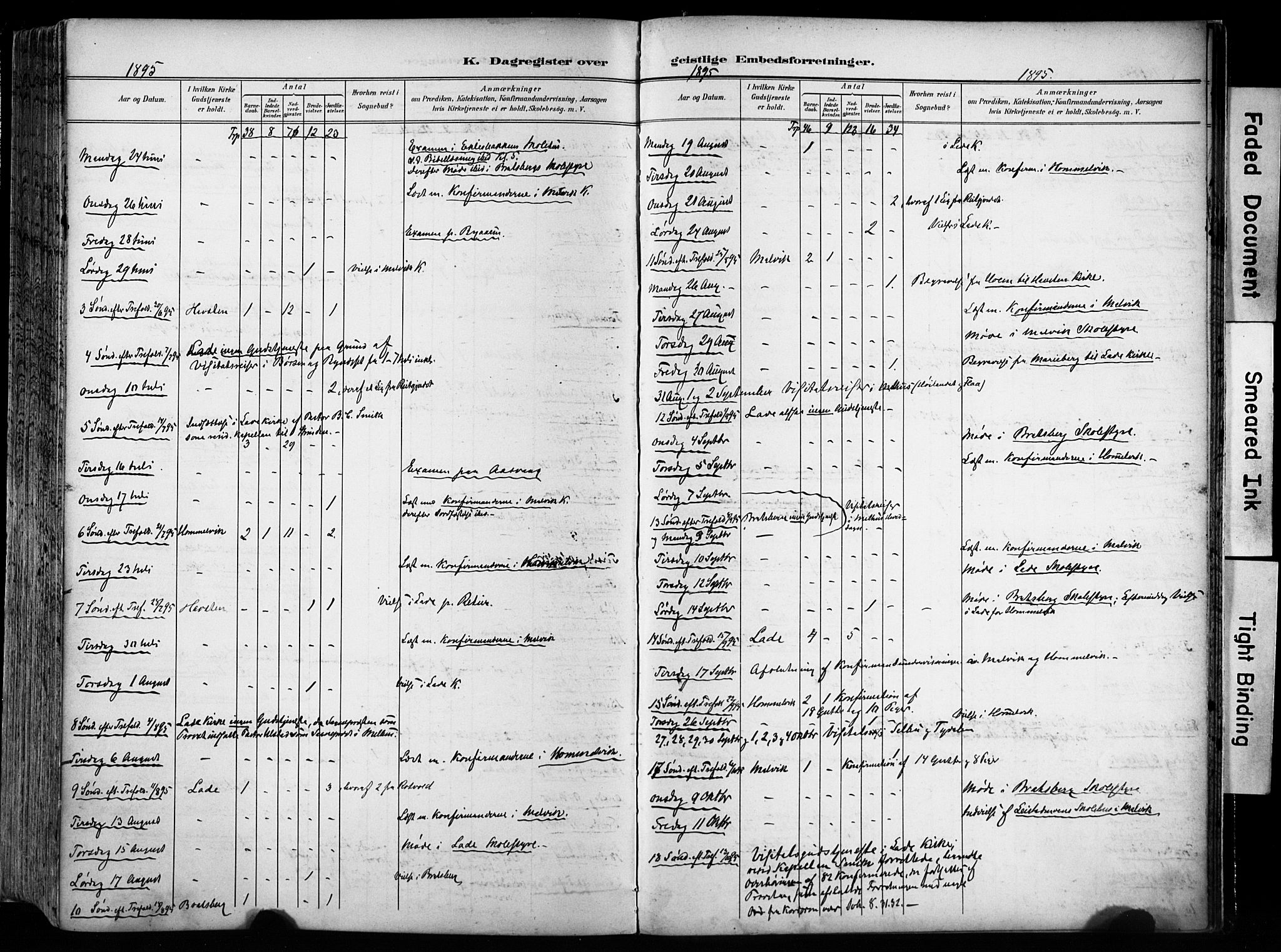 Ministerialprotokoller, klokkerbøker og fødselsregistre - Sør-Trøndelag, SAT/A-1456/606/L0301: Parish register (official) no. 606A16, 1894-1907