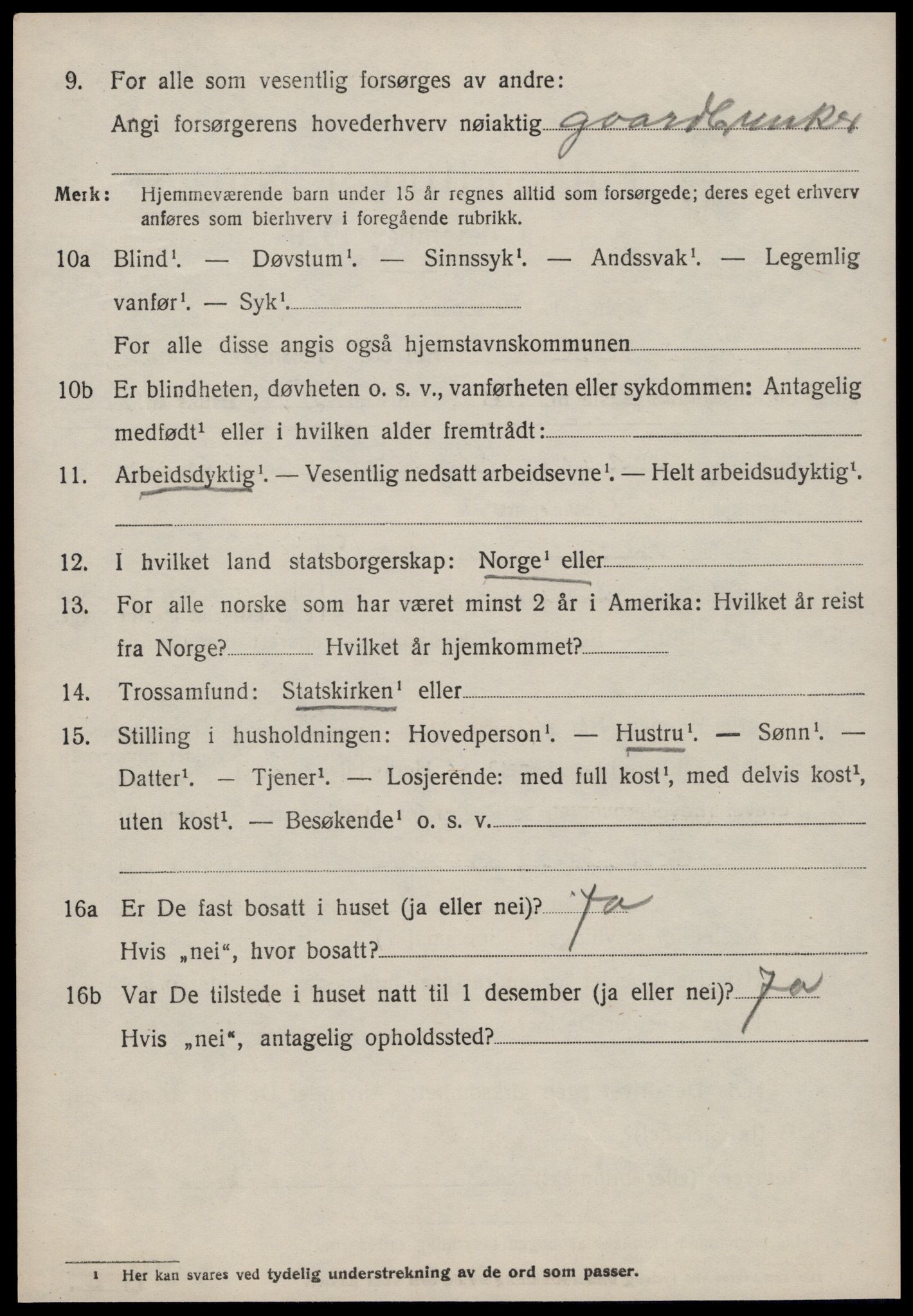 SAT, 1920 census for Fræna, 1920, p. 4512