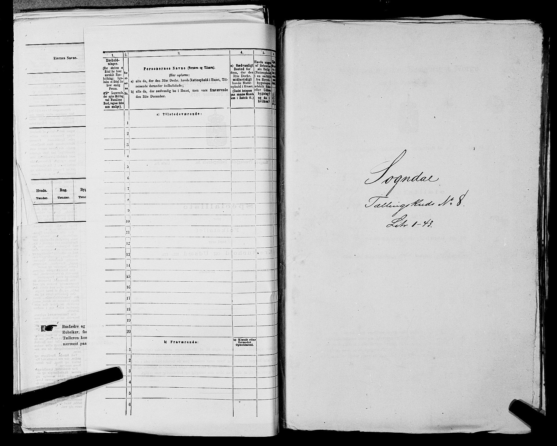 SAST, 1875 census for 1111L Sokndal/Sokndal, 1875, p. 712