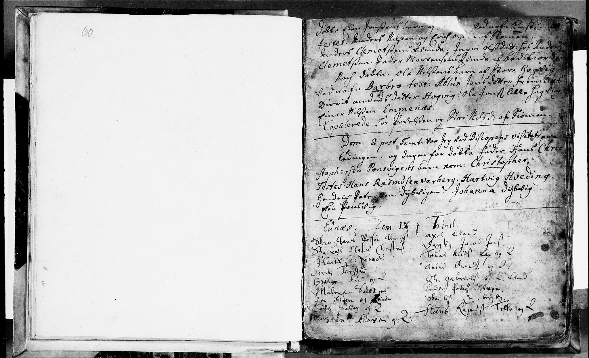 Ministerialprotokoller, klokkerbøker og fødselsregistre - Nordland, SAT/A-1459/863/L0890: Parish register (official) no. 863A02, 1714-1732, p. 60-61