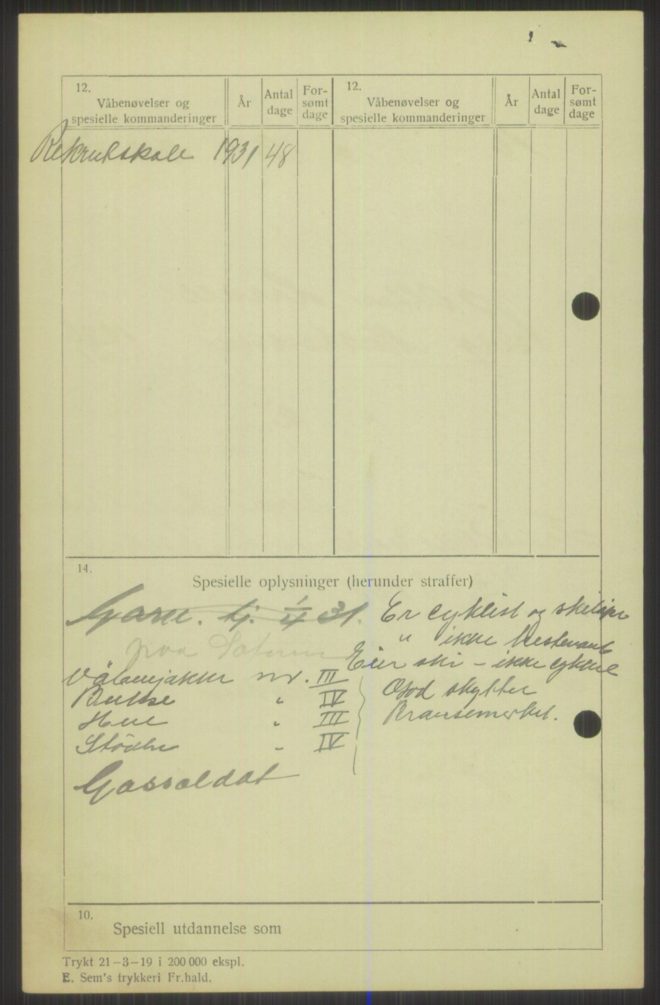 Forsvaret, Troms infanteriregiment nr. 16, AV/RA-RAFA-3146/P/Pa/L0015: Rulleblad for regimentets menige mannskaper, årsklasse 1931, 1931, p. 742