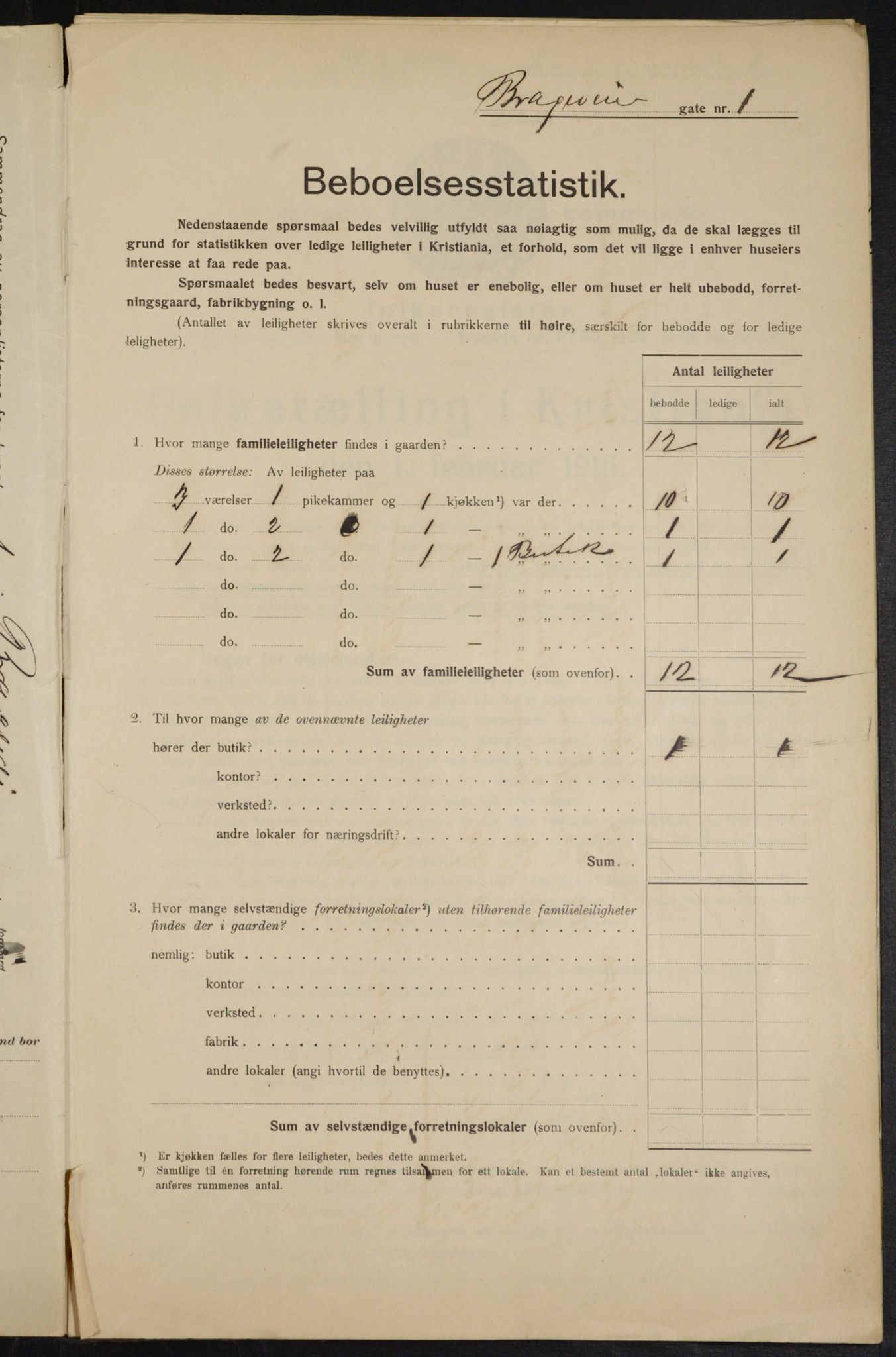 OBA, Municipal Census 1915 for Kristiania, 1915, p. 7948