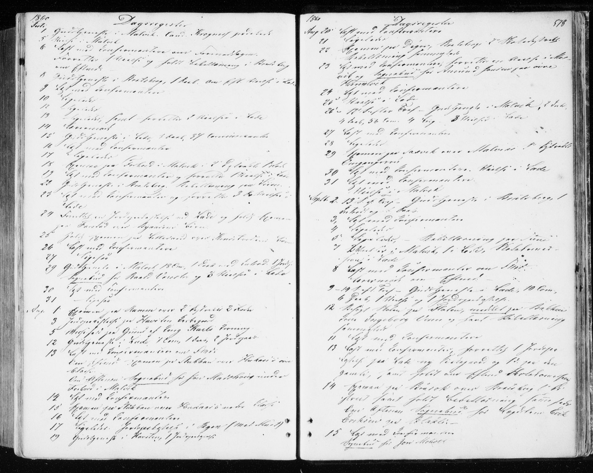 Ministerialprotokoller, klokkerbøker og fødselsregistre - Sør-Trøndelag, SAT/A-1456/606/L0292: Parish register (official) no. 606A07, 1856-1865, p. 578