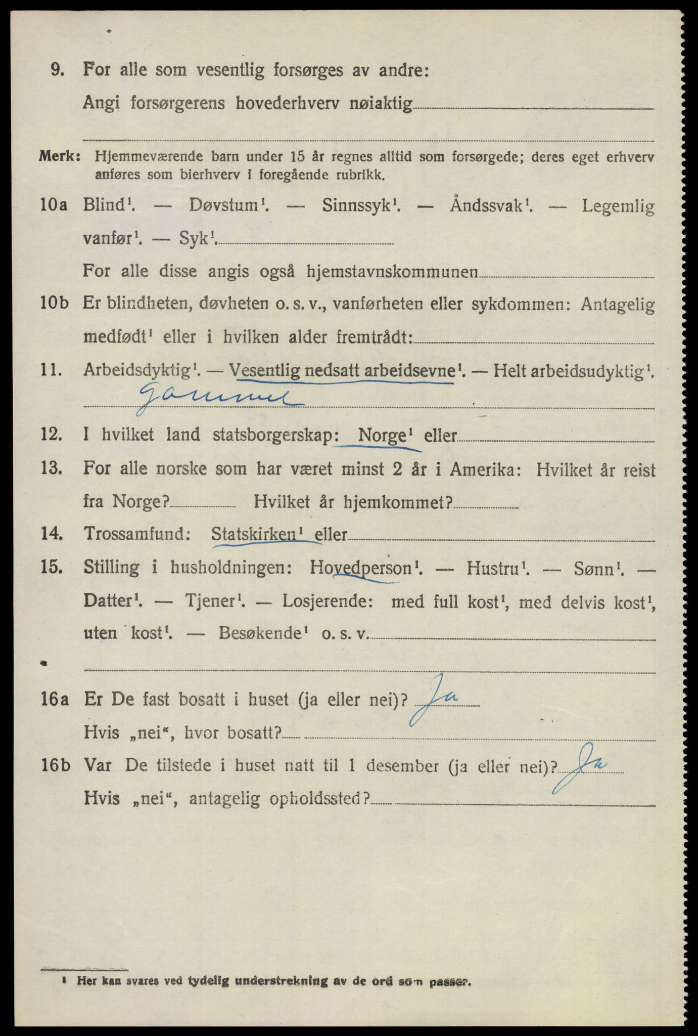 SAO, 1920 census for Ullensaker, 1920, p. 8514