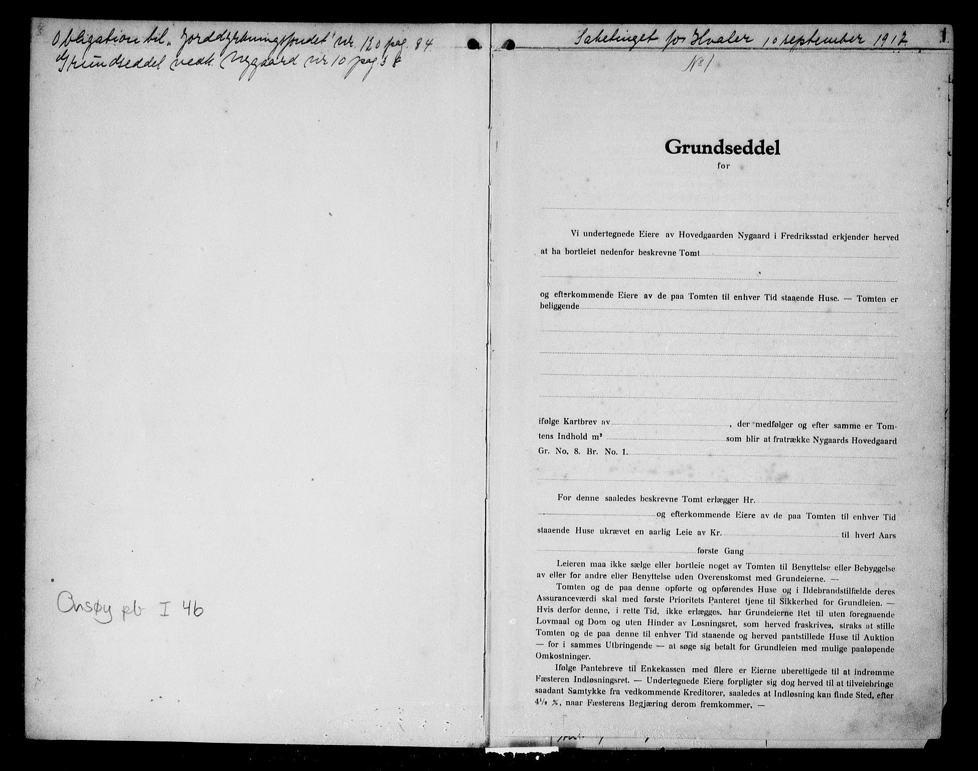 Onsøy sorenskriveri, SAO/A-10474/G/Ga/Gaa/L0046: Mortgage book no. I 46, 1917-1918