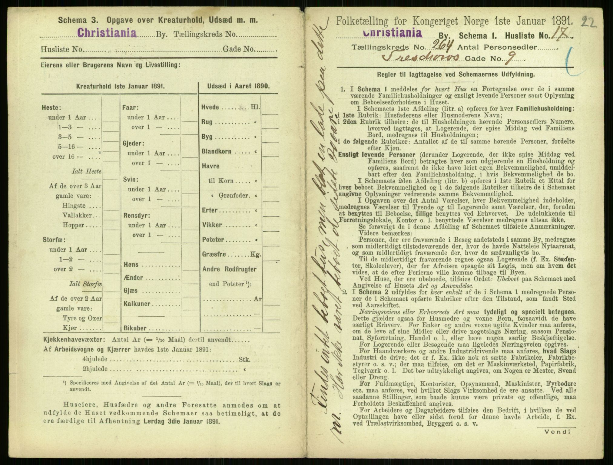 RA, 1891 census for 0301 Kristiania, 1891, p. 160317