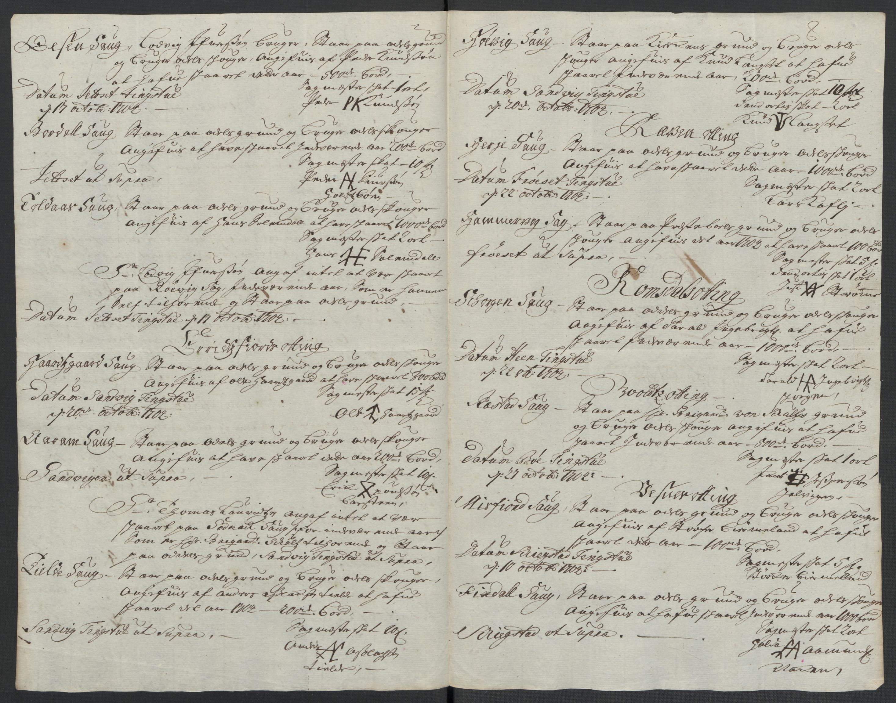 Rentekammeret inntil 1814, Reviderte regnskaper, Fogderegnskap, RA/EA-4092/R55/L3656: Fogderegnskap Romsdal, 1703-1705, p. 230