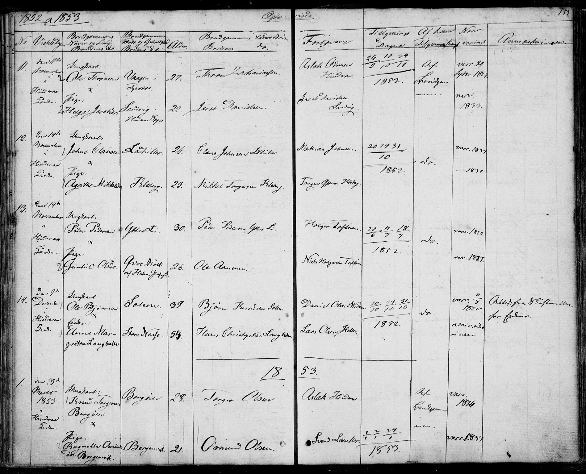 Nedstrand sokneprestkontor, SAST/A-101841/01/IV: Parish register (official) no. A 8, 1839-1860, p. 153
