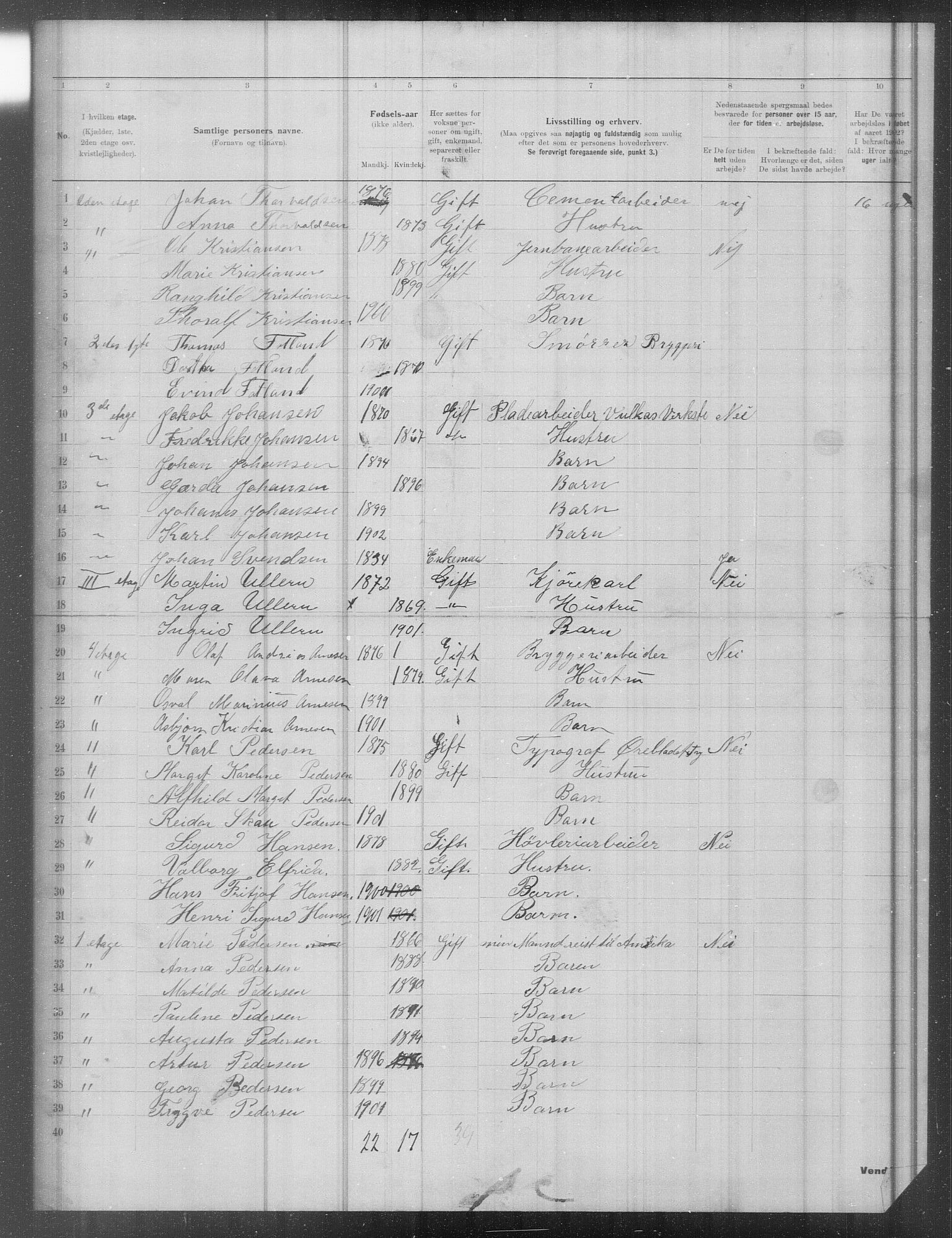 OBA, Municipal Census 1902 for Kristiania, 1902, p. 15816