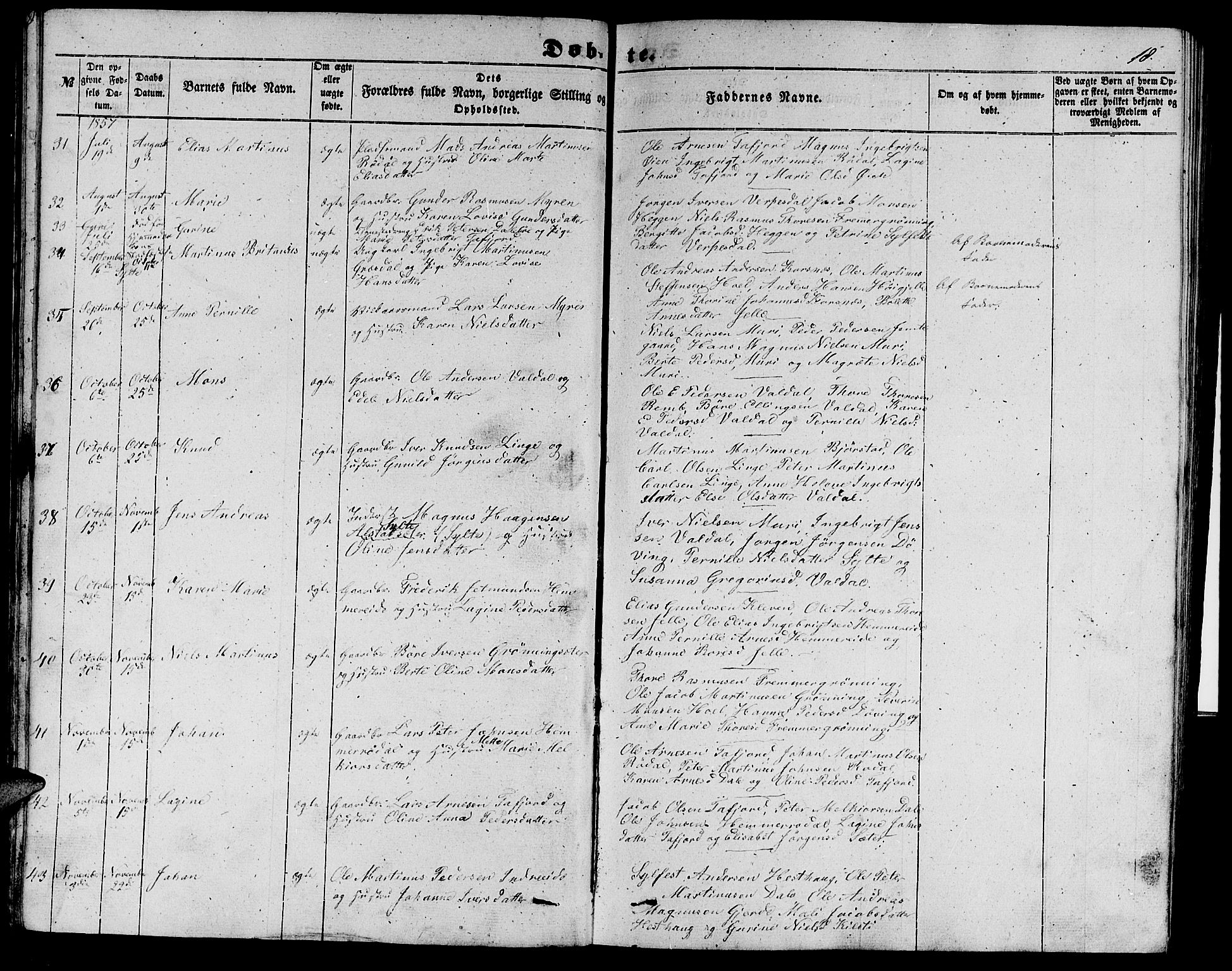 Ministerialprotokoller, klokkerbøker og fødselsregistre - Møre og Romsdal, AV/SAT-A-1454/519/L0261: Parish register (copy) no. 519C02, 1854-1867, p. 18