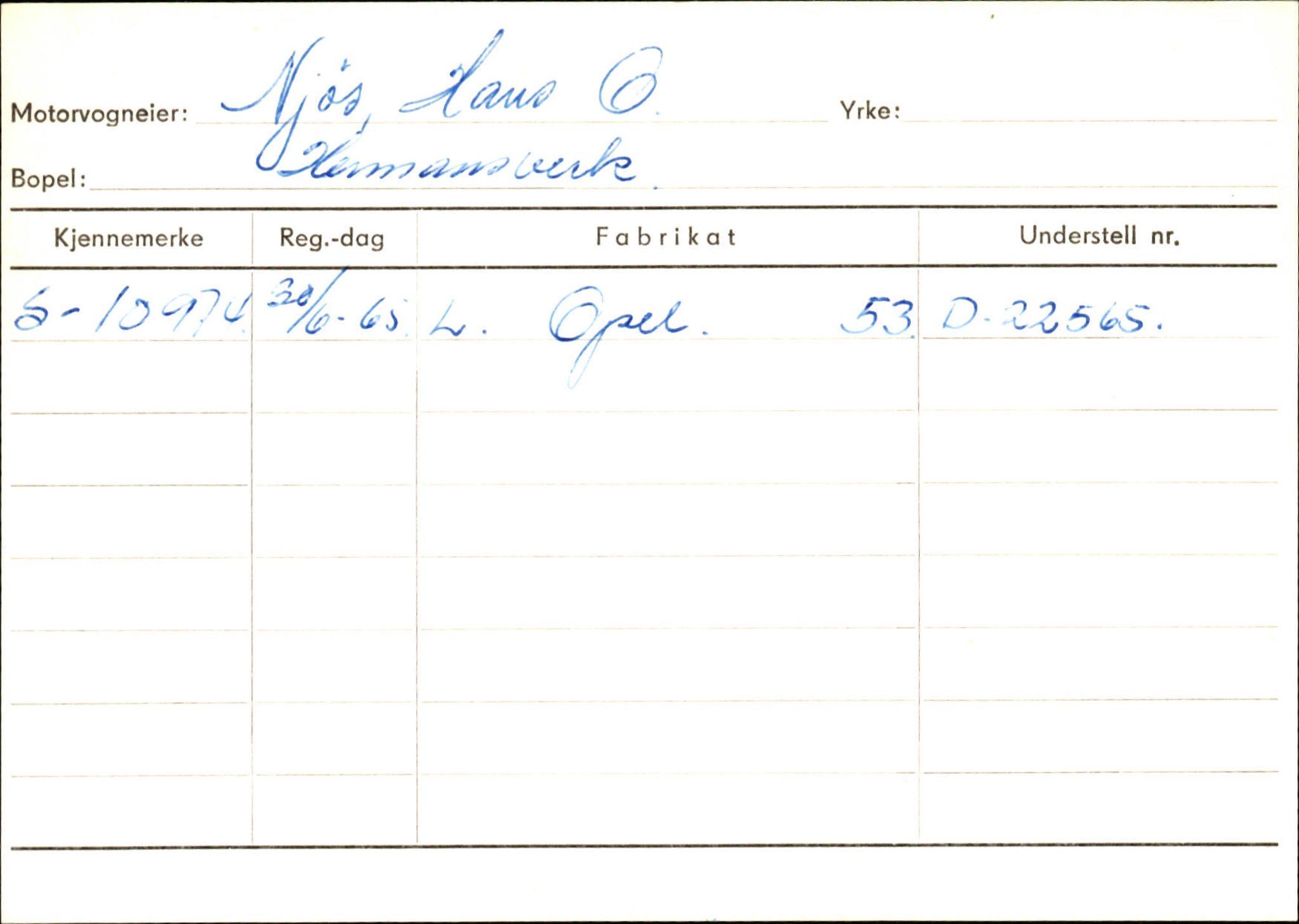 Statens vegvesen, Sogn og Fjordane vegkontor, SAB/A-5301/4/F/L0126: Eigarregister Fjaler M-Å. Leikanger A-Å, 1945-1975, p. 1866