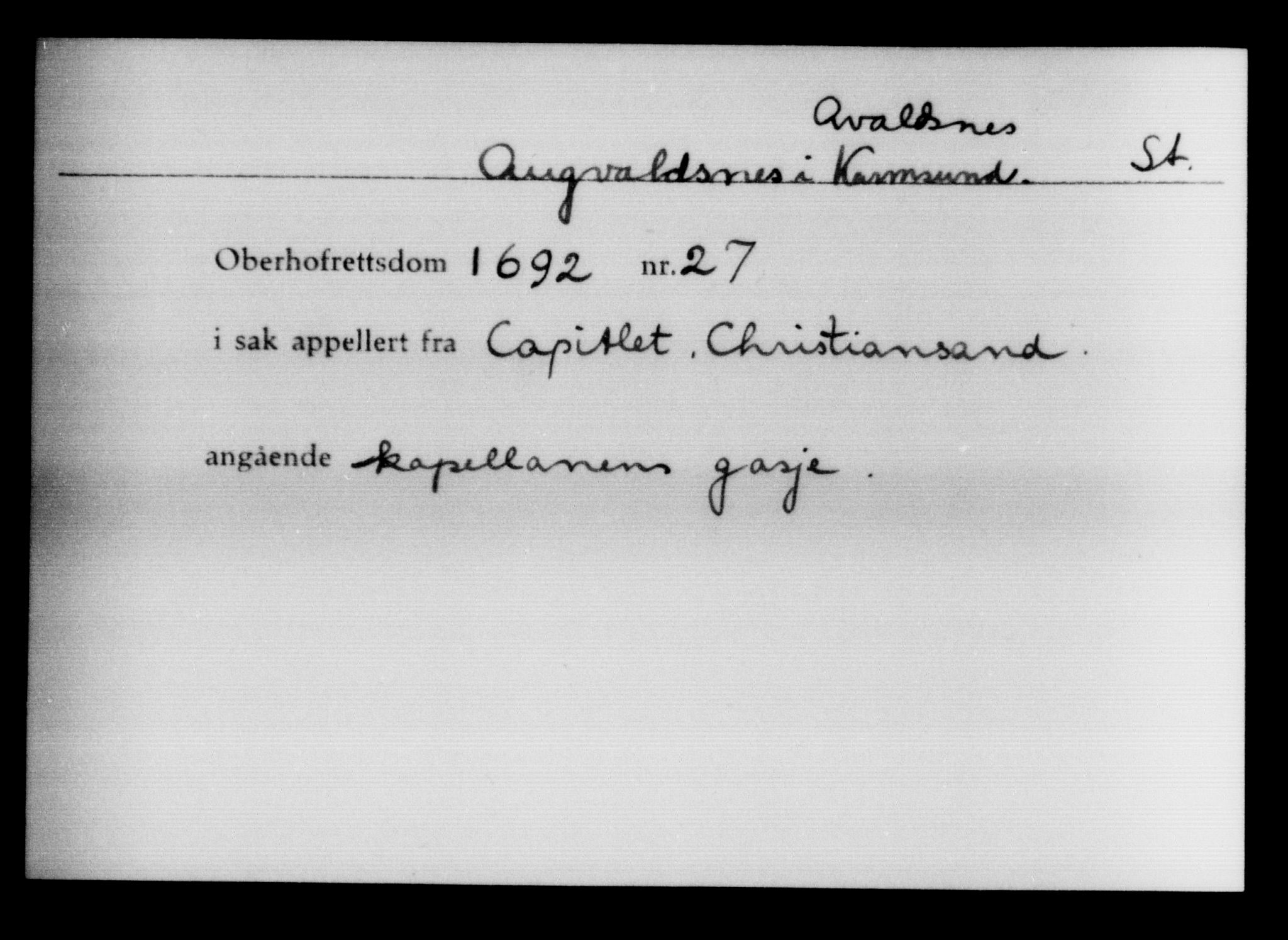 Overhoffretten 1667-1797, AV/RA-EA-2884, 1705