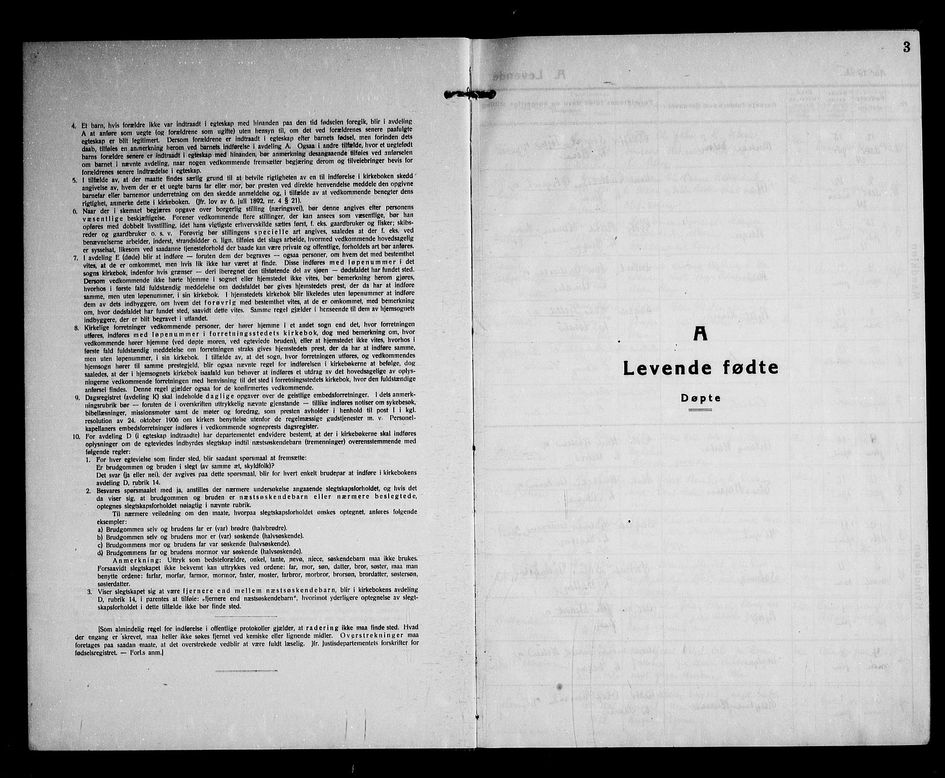 Nittedal prestekontor Kirkebøker, SAO/A-10365a/G/Gb/L0004: Parish register (copy) no. II 4, 1925-1945, p. 3a