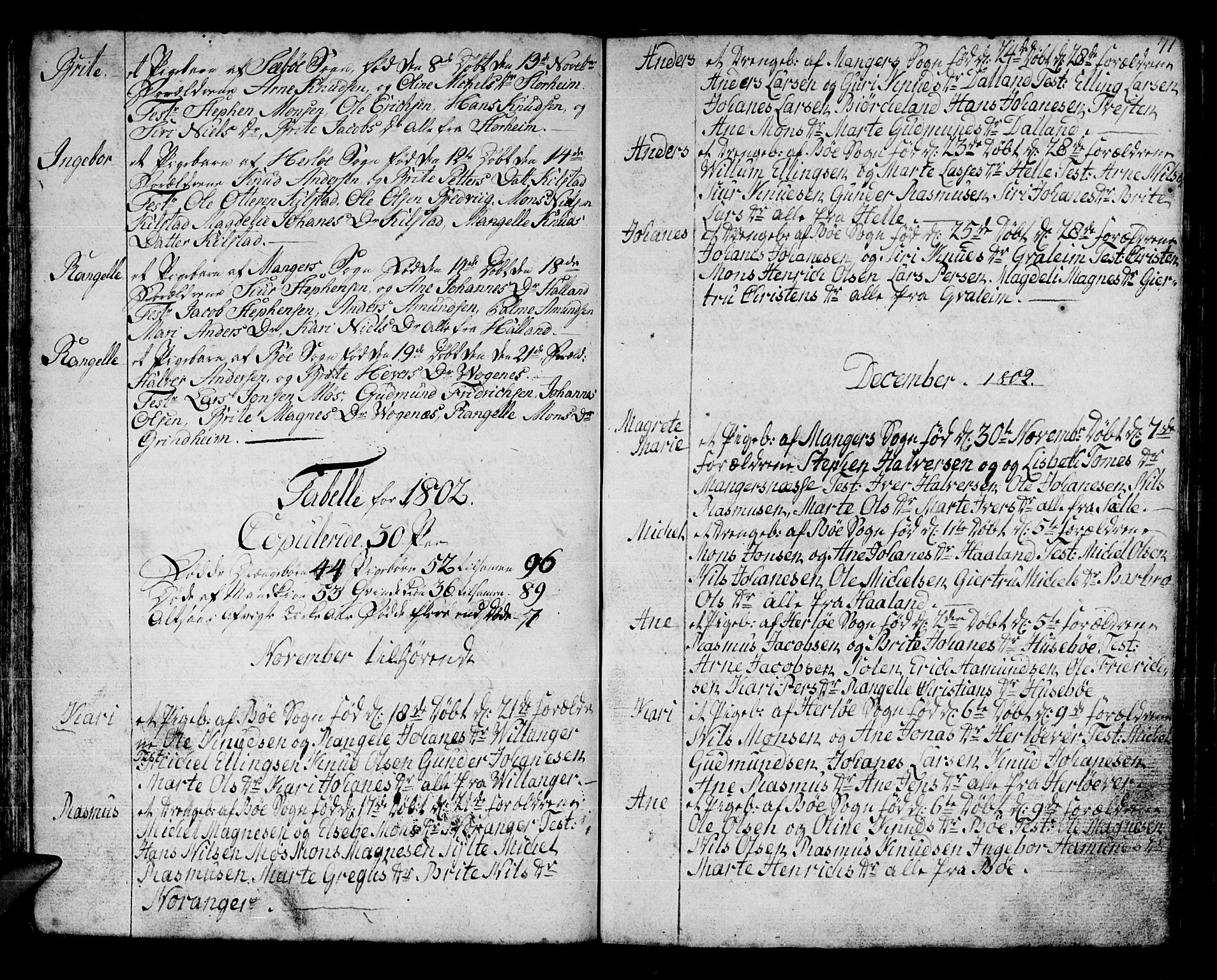 Manger sokneprestembete, SAB/A-76801/H/Haa: Parish register (official) no. A 2, 1792-1815, p. 71
