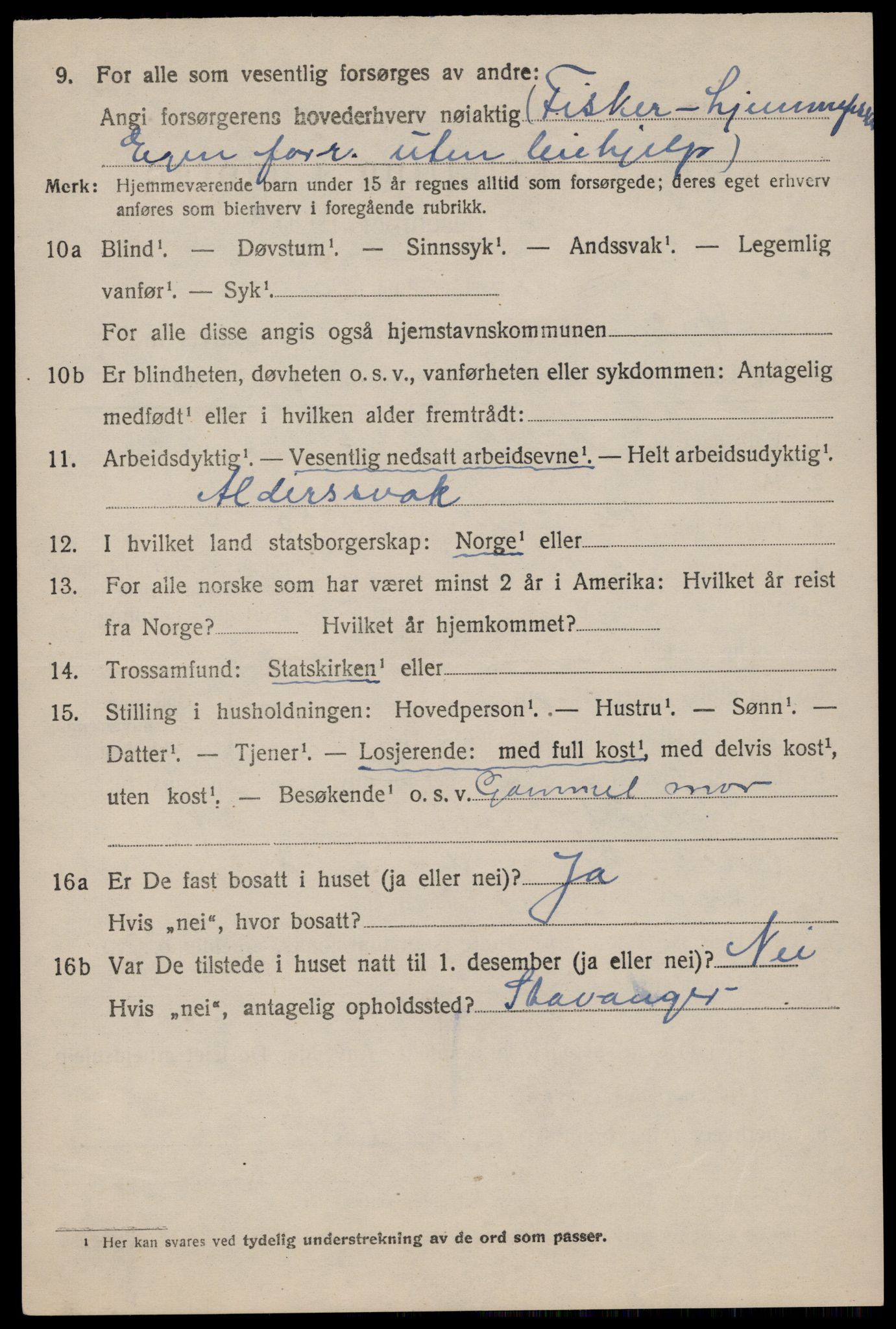 SAST, 1920 census for Håland, 1920, p. 2618