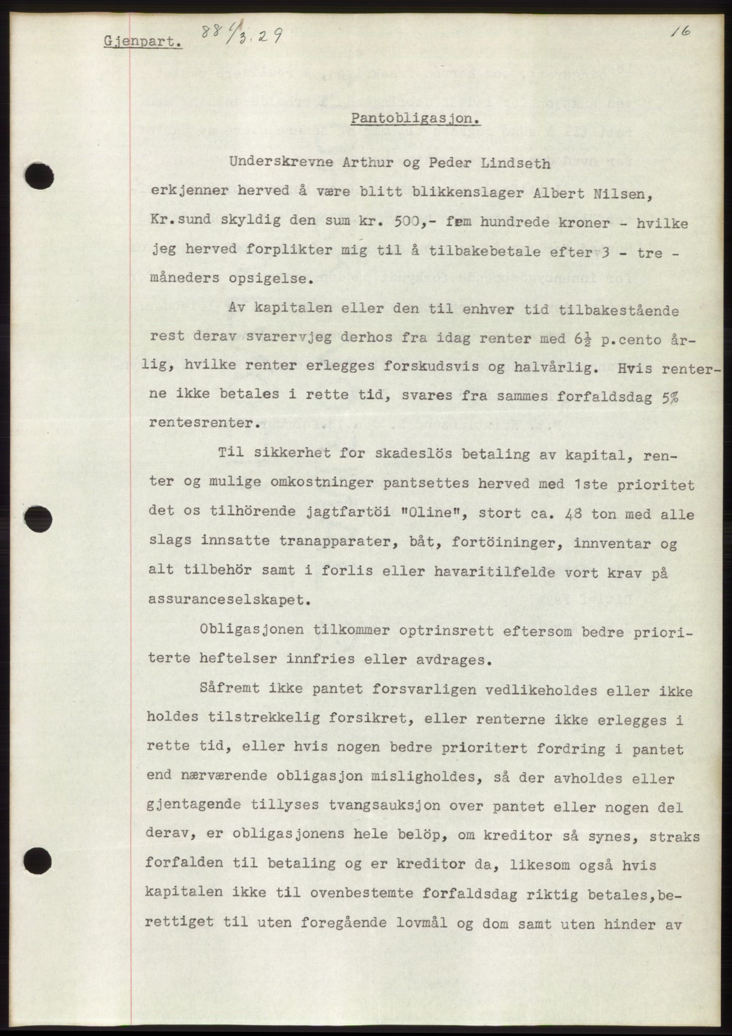 Romsdal sorenskriveri, AV/SAT-A-4149/1/2/2C/L0056: Mortgage book no. 50, 1929-1929, Deed date: 01.03.1929