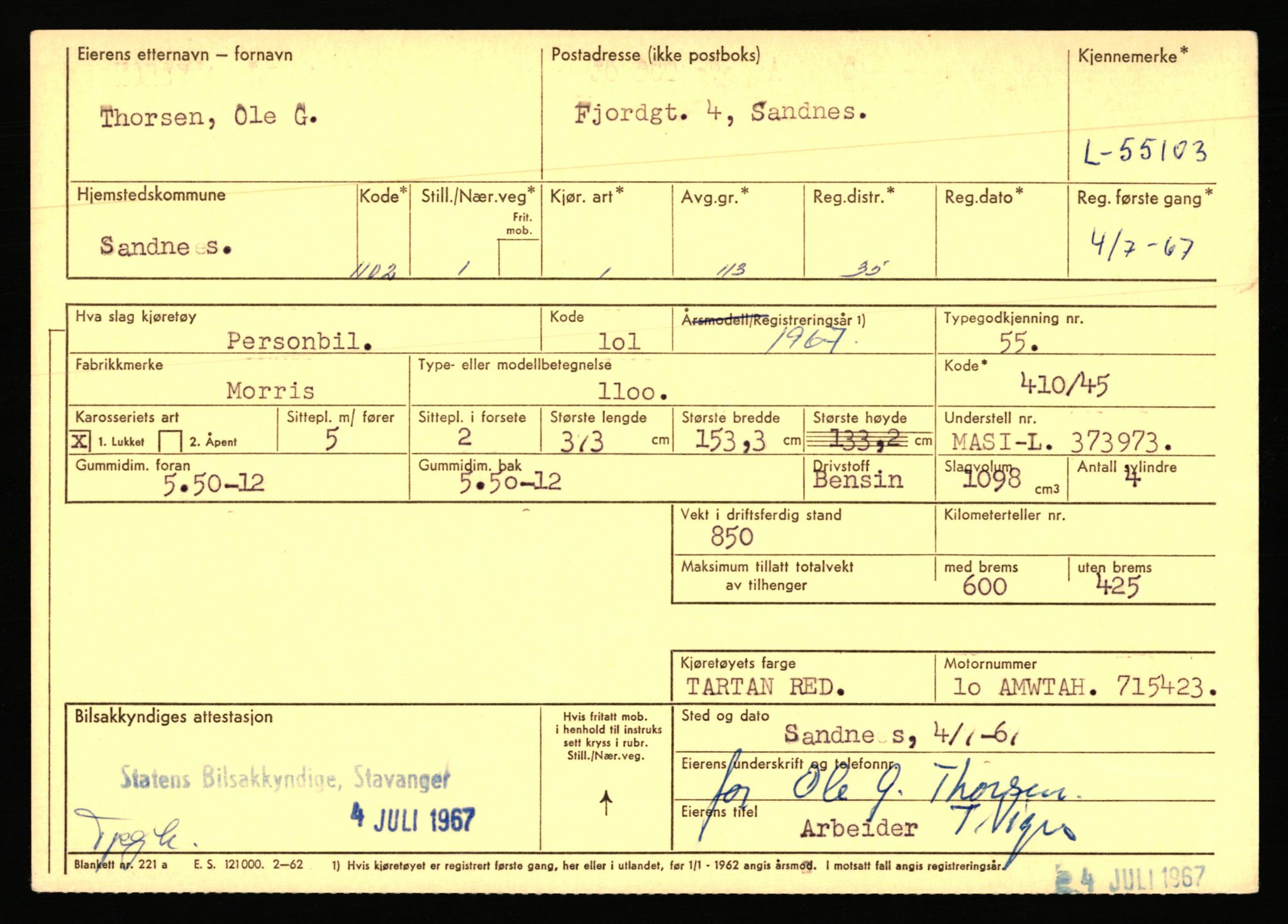 Stavanger trafikkstasjon, AV/SAST-A-101942/0/F/L0054: L-54200 - L-55699, 1930-1971, p. 1857