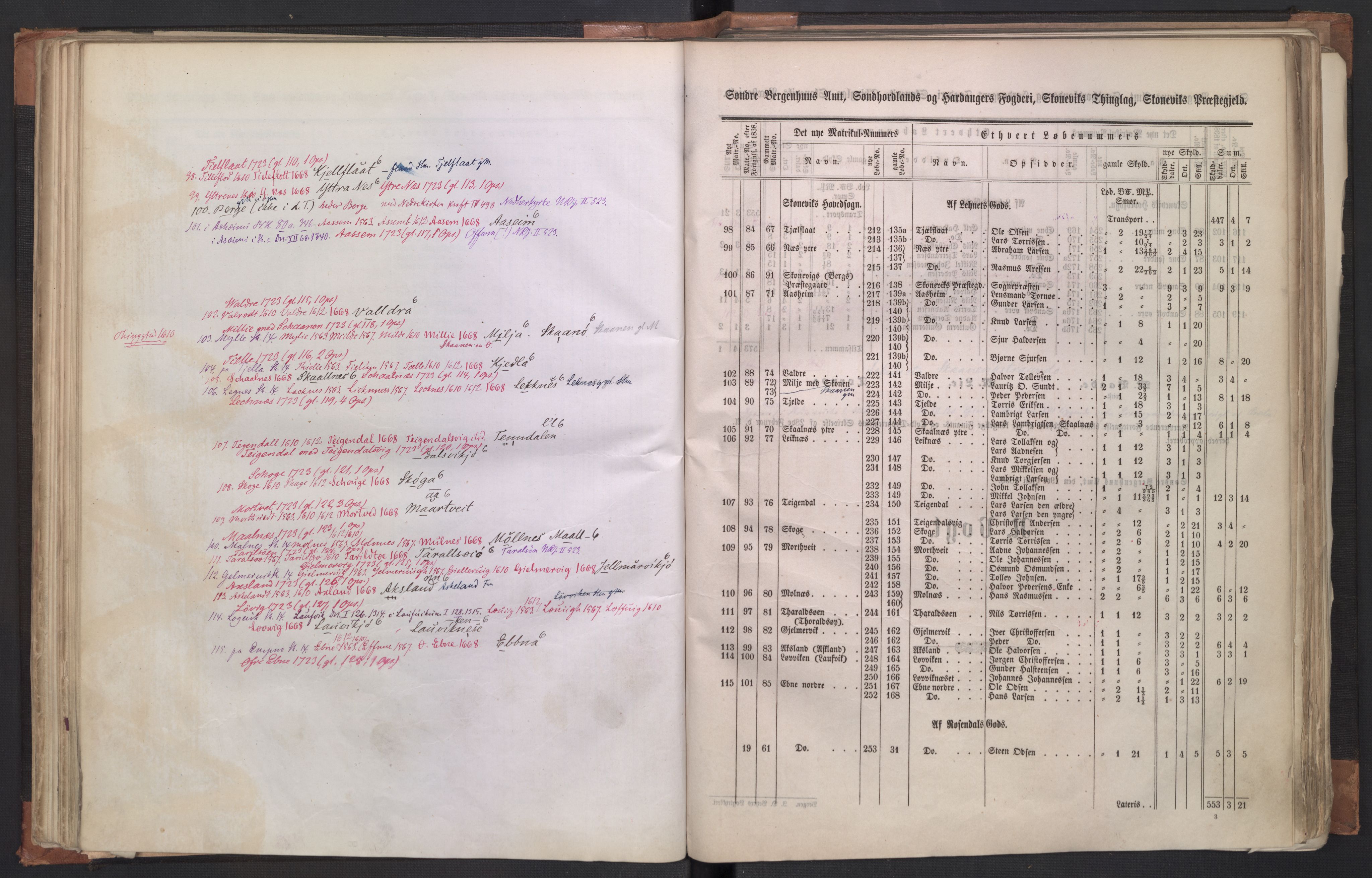 Rygh, AV/RA-PA-0034/F/Fb/L0011: Matrikkelen for 1838 - Søndre Bergenhus amt (Hordaaland fylke), 1838