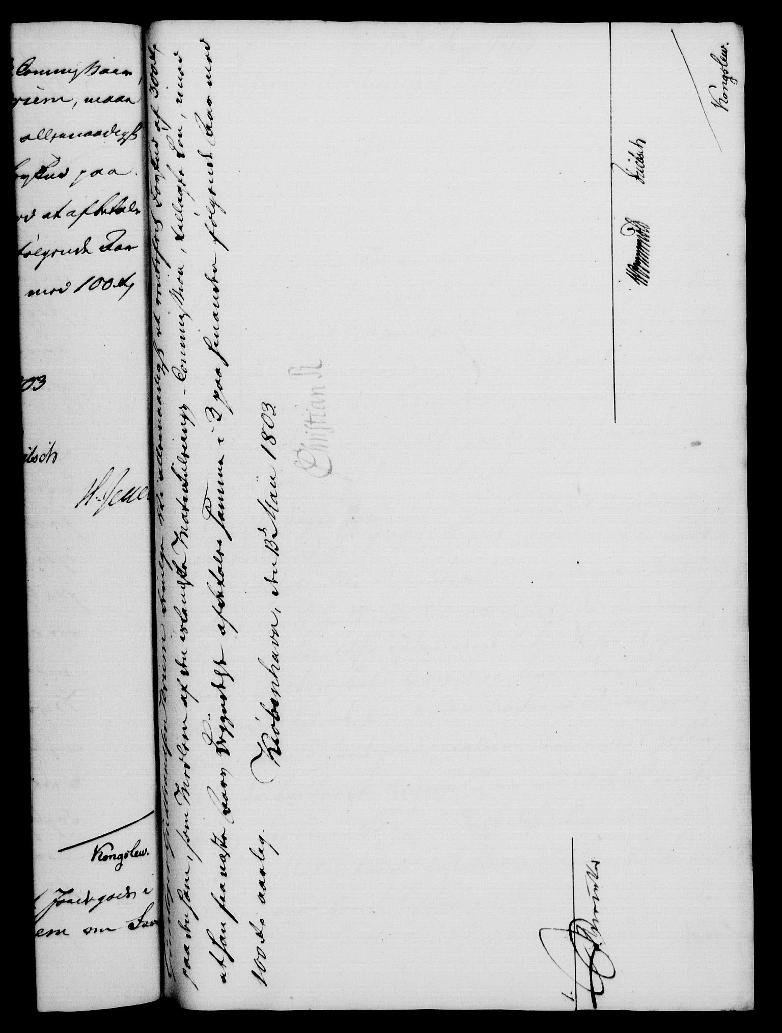 Rentekammeret, Kammerkanselliet, RA/EA-3111/G/Gf/Gfa/L0085: Norsk relasjons- og resolusjonsprotokoll (merket RK 52.85), 1803, p. 465