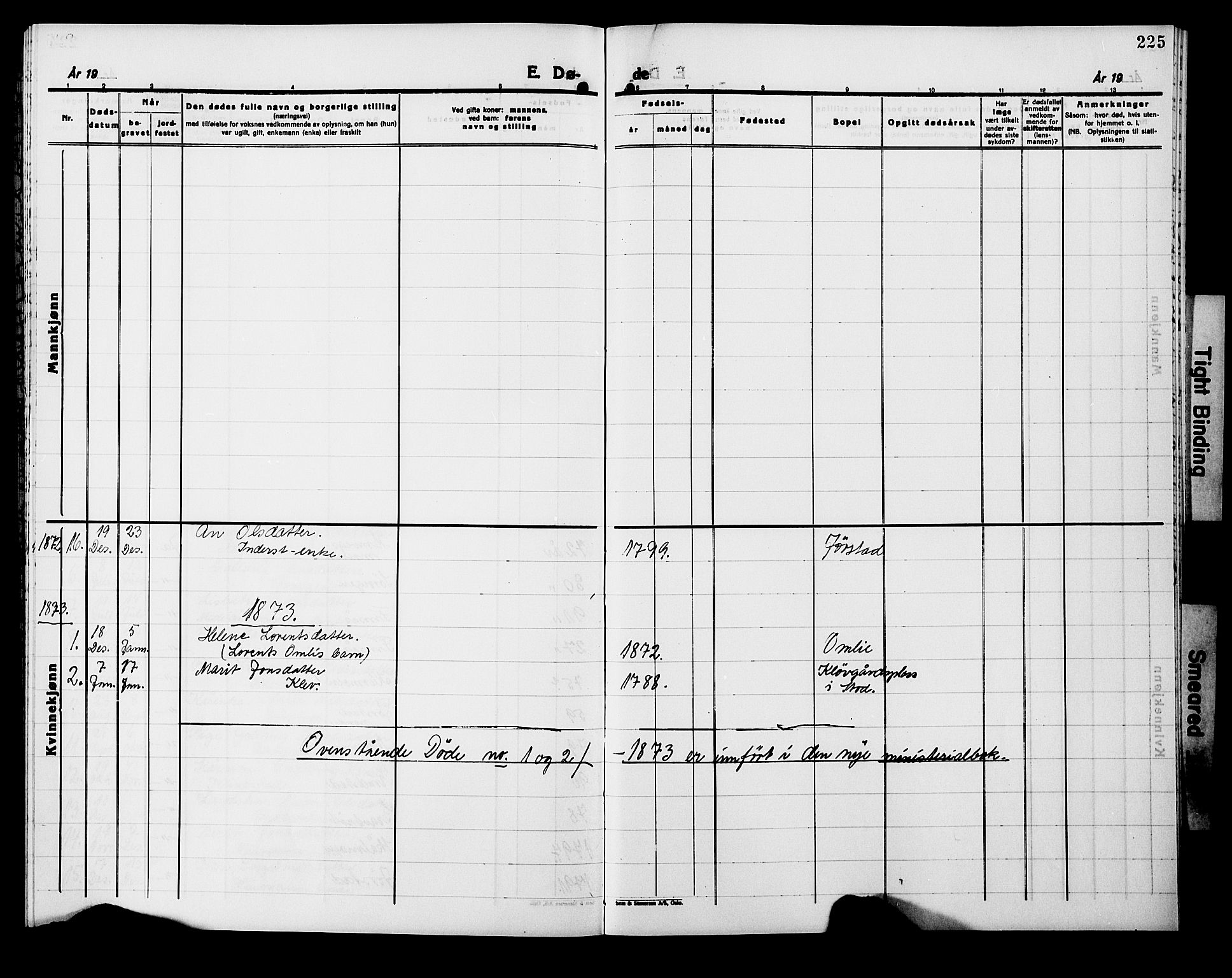 Ministerialprotokoller, klokkerbøker og fødselsregistre - Nord-Trøndelag, AV/SAT-A-1458/749/L0485: Parish register (official) no. 749D01, 1857-1872, p. 225