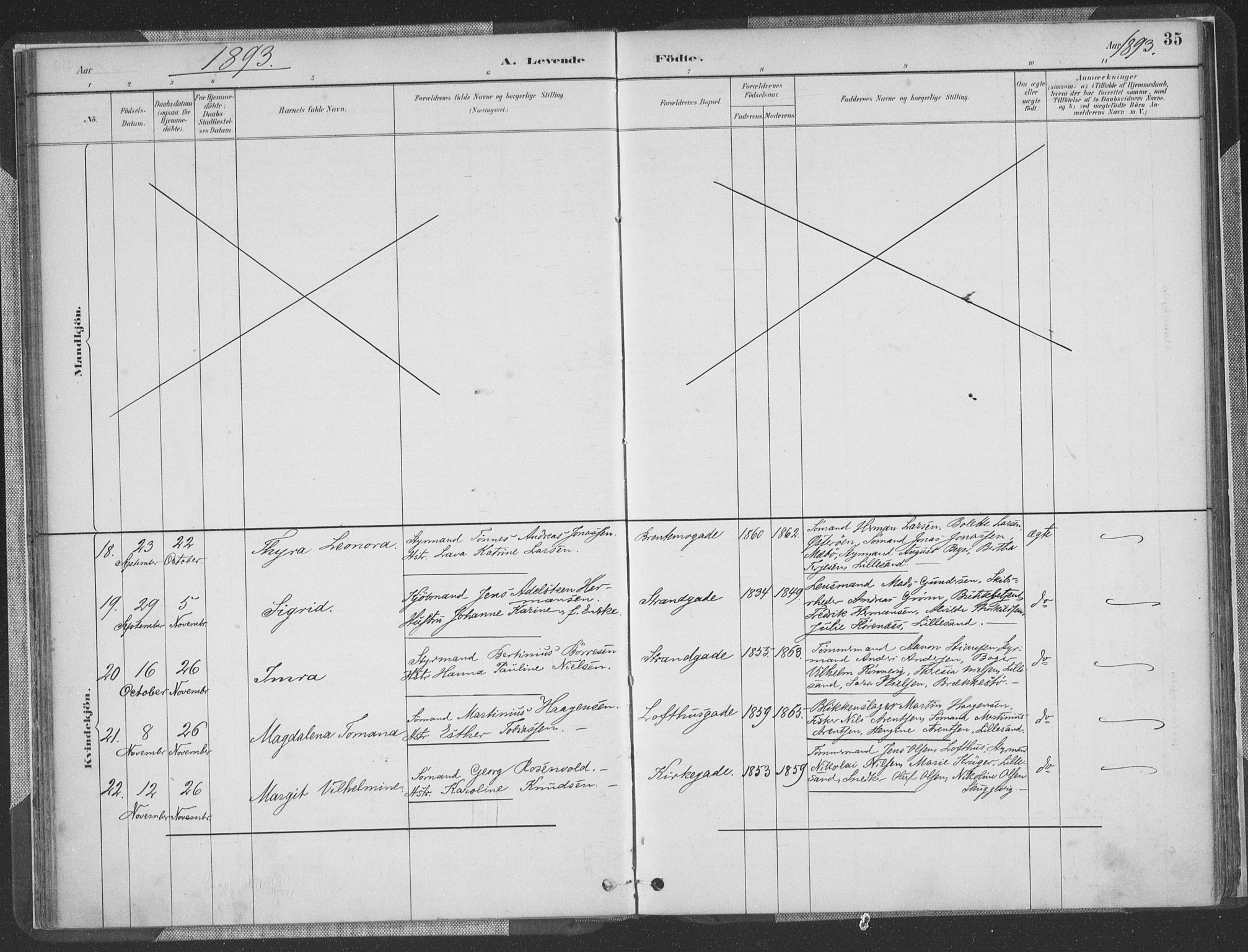 Vestre Moland sokneprestkontor, AV/SAK-1111-0046/F/Fa/Faa/L0001: Parish register (official) no. A 1, 1884-1899, p. 36