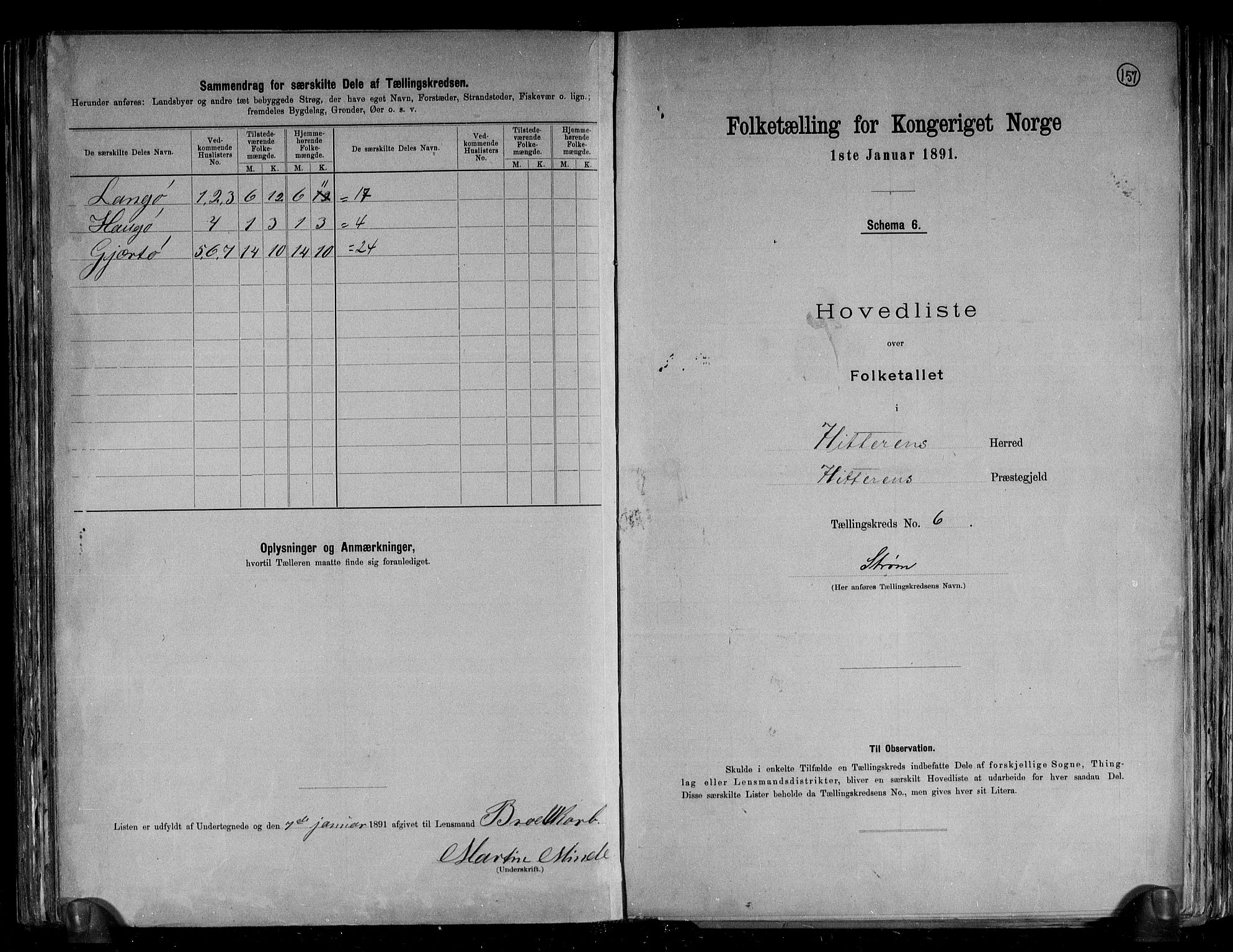 RA, 1891 census for 1617 Hitra, 1891, p. 14