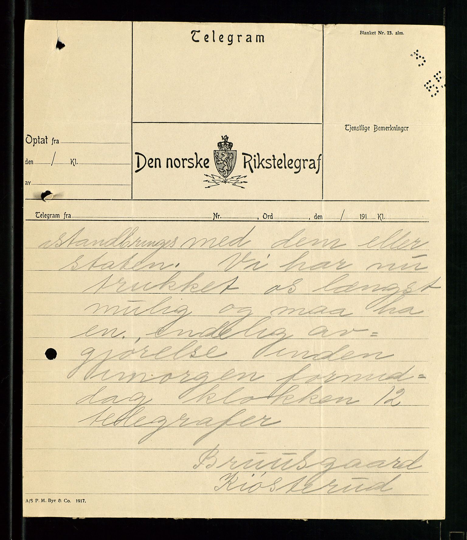 Pa 1521 - A/S Norske Shell, AV/SAST-A-101915/E/Ea/Eaa/L0001: Sjefskorrespondanse, 1917, p. 645