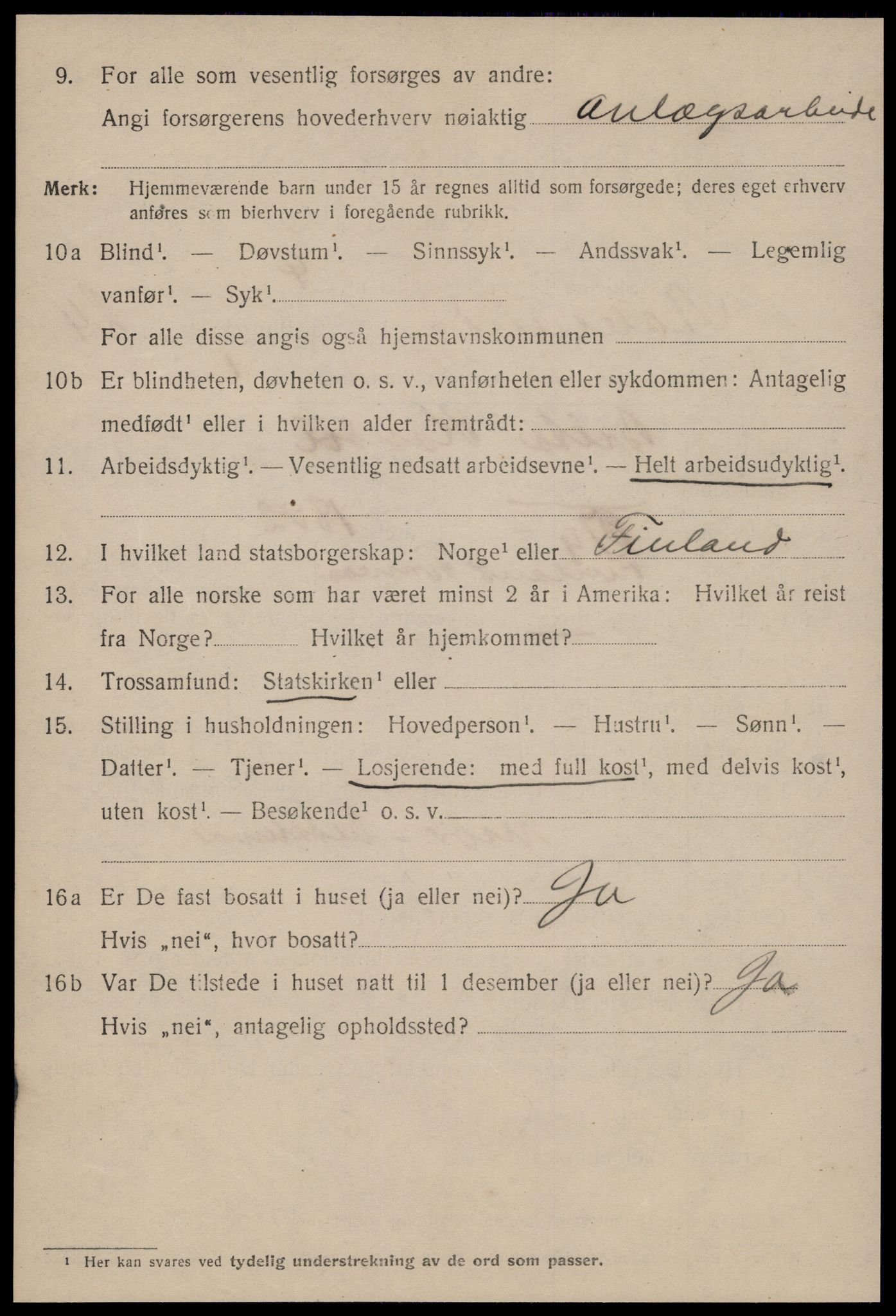 SAT, 1920 census for Ålesund, 1920, p. 43225