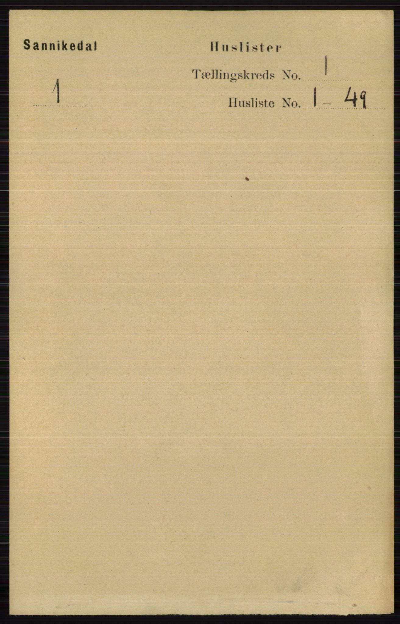 RA, 1891 census for 0816 Sannidal, 1891, p. 21