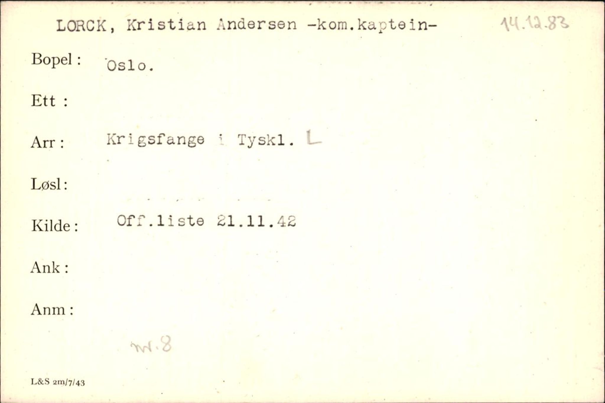 Forsvaret, Forsvarets krigshistoriske avdeling, AV/RA-RAFA-2017/Y/Yf/L0200: II-C-11-2102  -  Norske krigsfanger i Tyskland, 1940-1945, p. 653