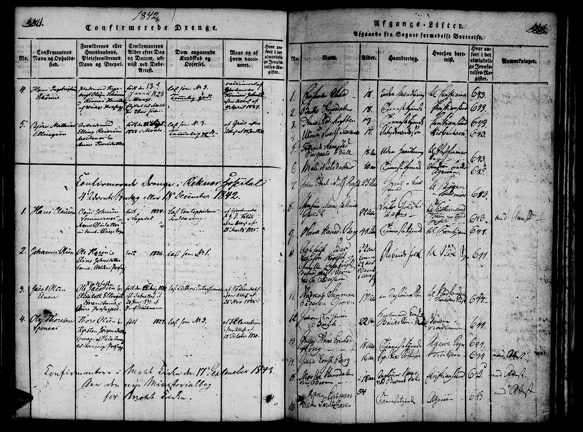 Ministerialprotokoller, klokkerbøker og fødselsregistre - Møre og Romsdal, SAT/A-1454/558/L0688: Parish register (official) no. 558A02, 1818-1843, p. 554-555