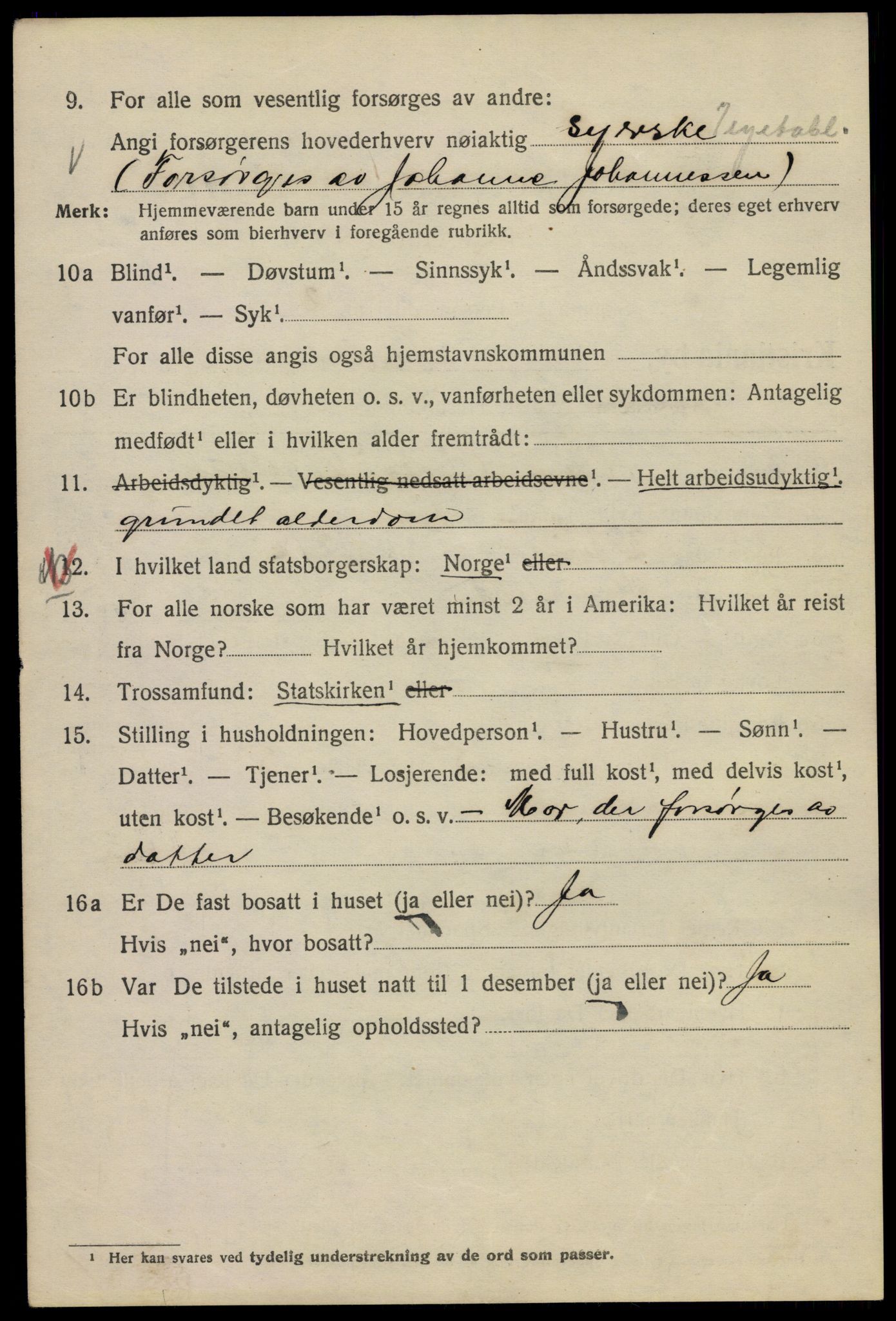 SAO, 1920 census for Kristiania, 1920, p. 289114