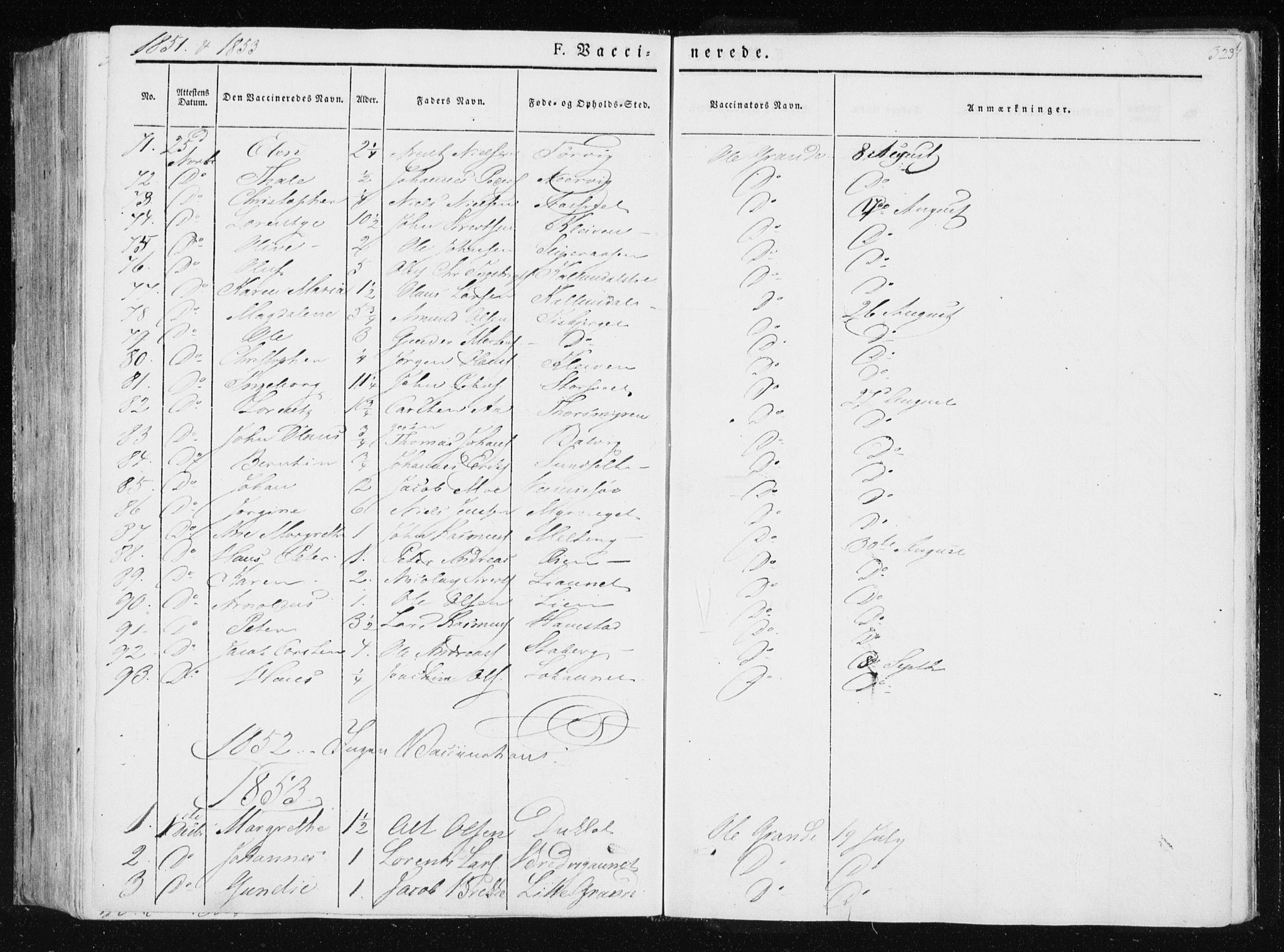 Ministerialprotokoller, klokkerbøker og fødselsregistre - Nord-Trøndelag, SAT/A-1458/733/L0323: Parish register (official) no. 733A02, 1843-1870, p. 323