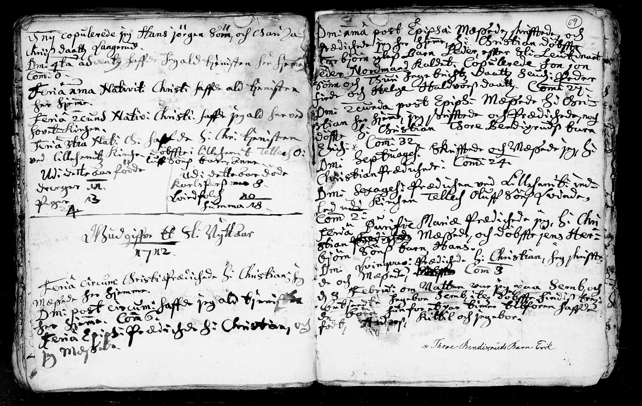 Heddal kirkebøker, SAKO/A-268/F/Fa/L0002: Parish register (official) no. I 2, 1699-1722, p. 59