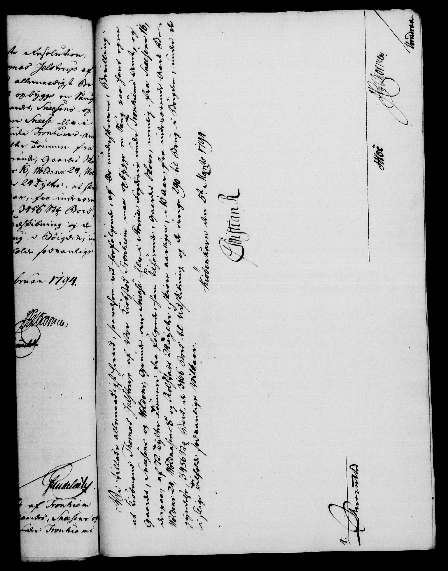 Rentekammeret, Kammerkanselliet, RA/EA-3111/G/Gf/Gfa/L0076: Norsk relasjons- og resolusjonsprotokoll (merket RK 52.76), 1794, p. 126