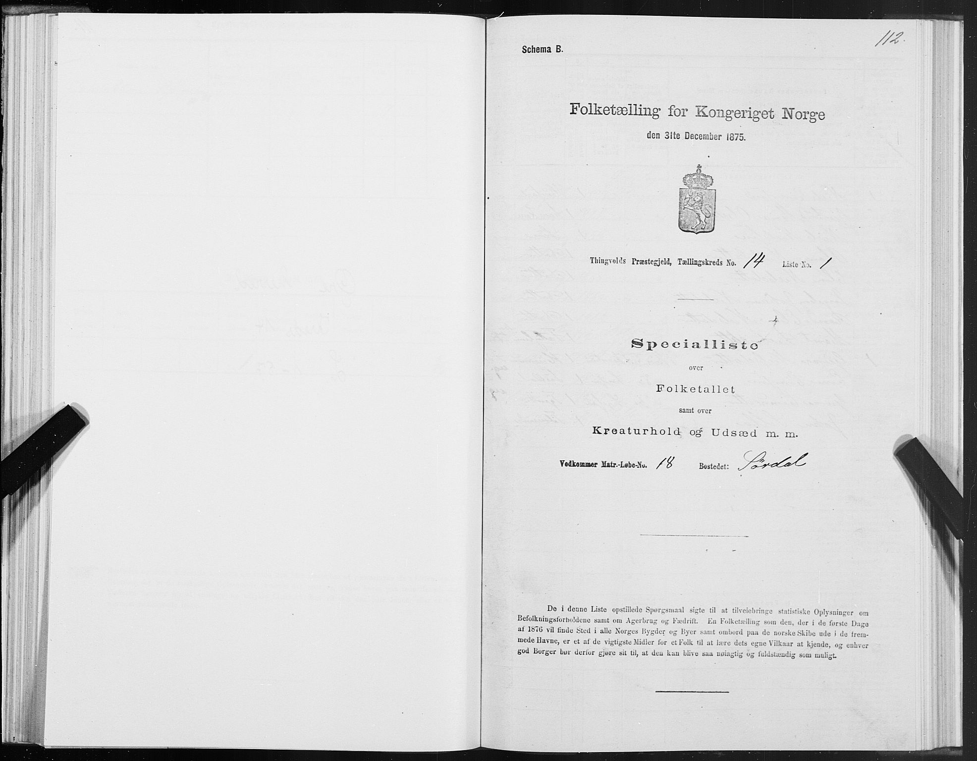 SAT, 1875 census for 1560P Tingvoll, 1875, p. 5112