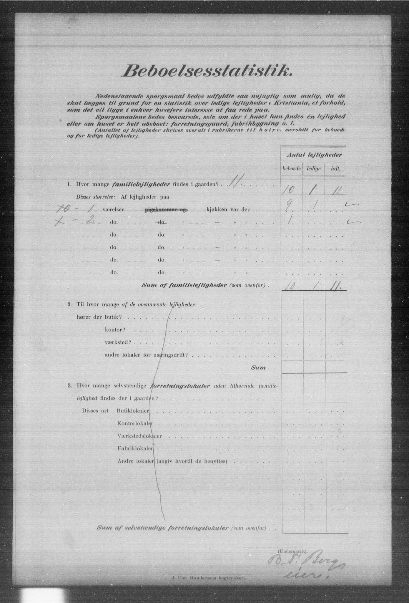 OBA, Municipal Census 1903 for Kristiania, 1903, p. 9666