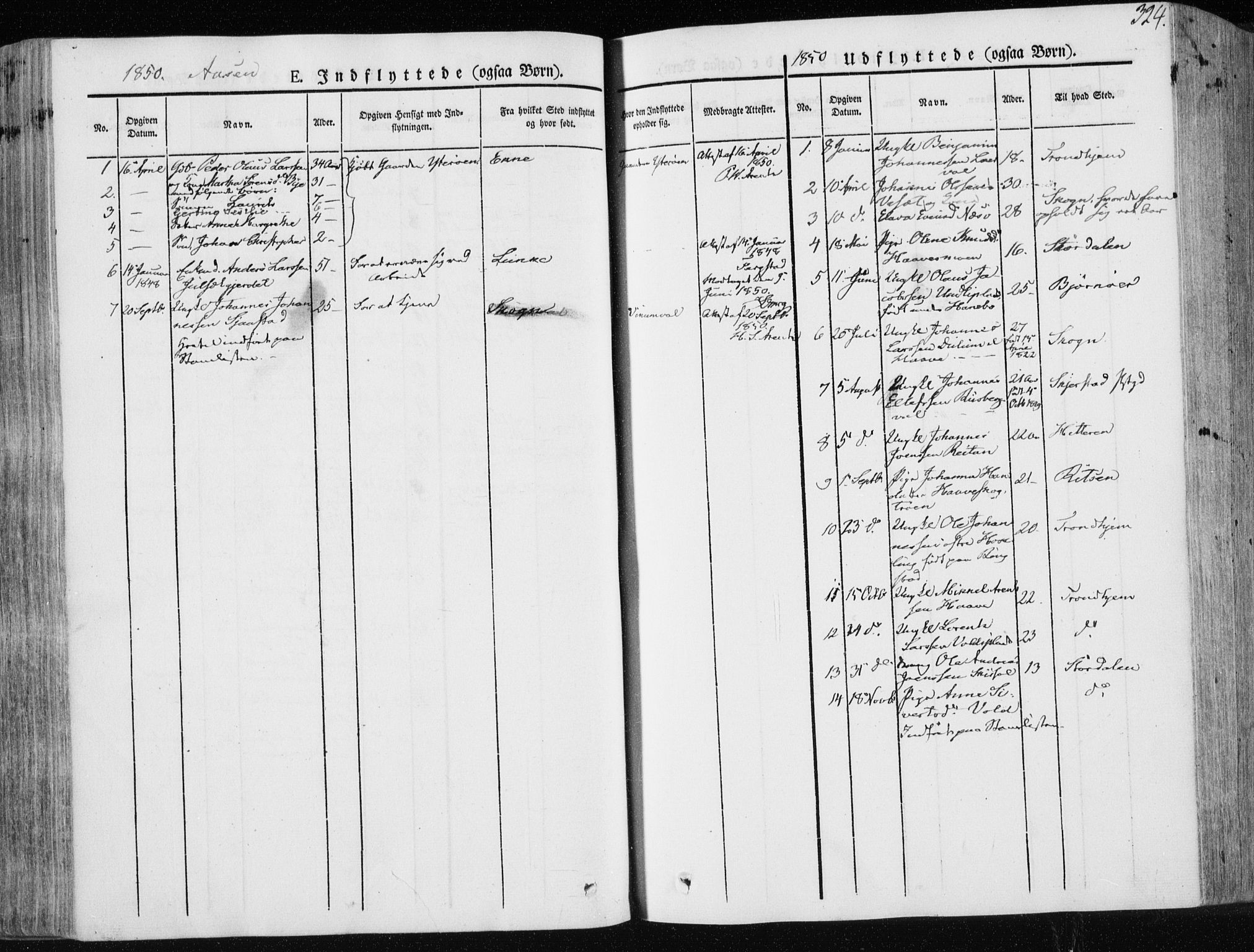 Ministerialprotokoller, klokkerbøker og fødselsregistre - Nord-Trøndelag, AV/SAT-A-1458/713/L0115: Parish register (official) no. 713A06, 1838-1851, p. 324