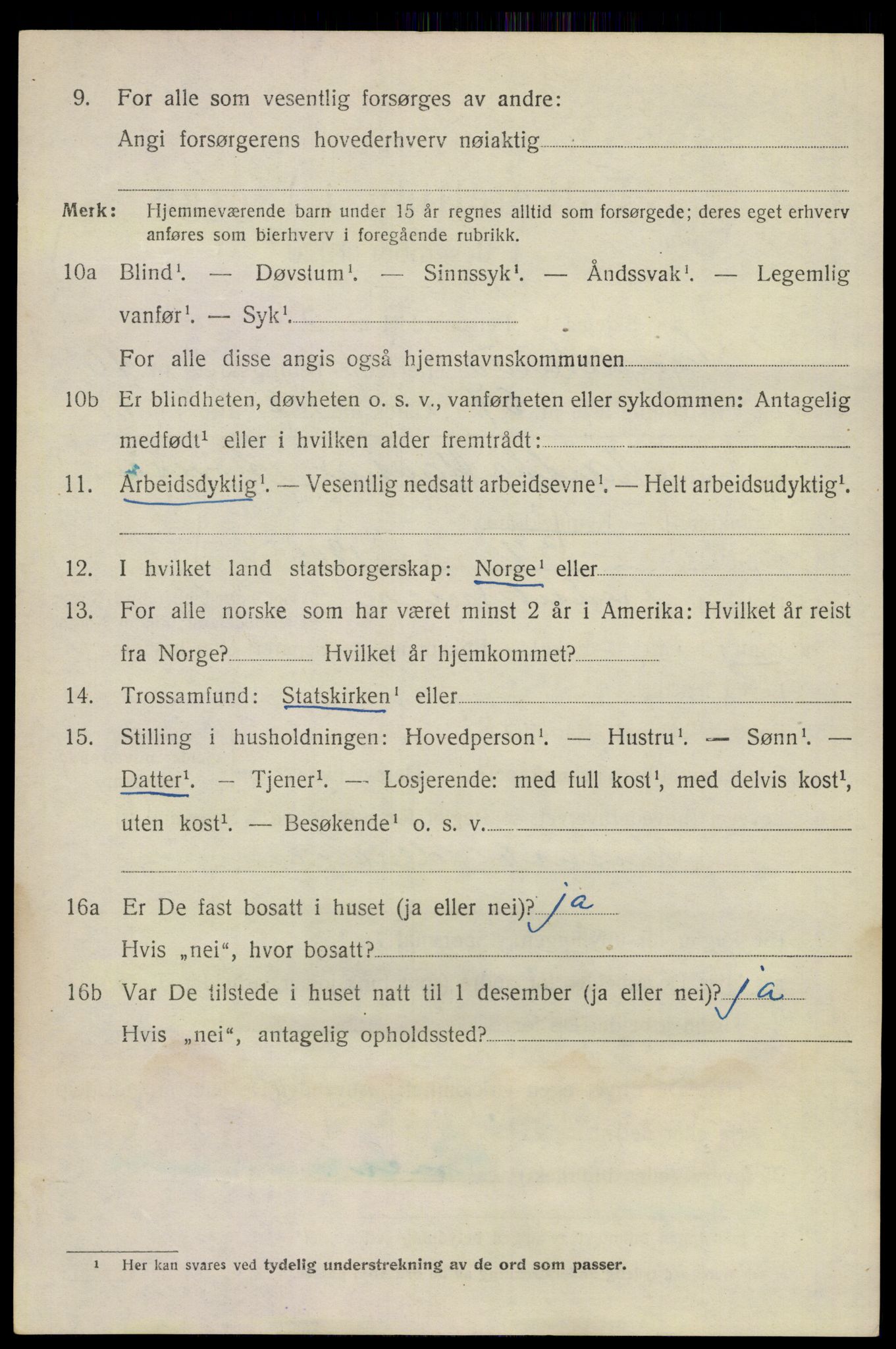 SAKO, 1920 census for Sandeherred, 1920, p. 15253