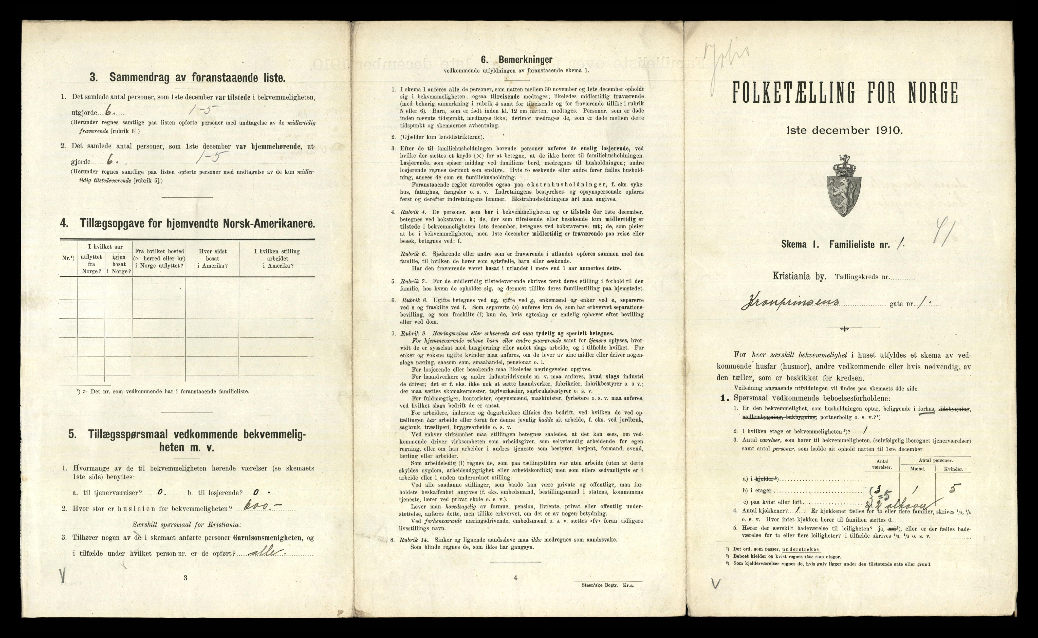 RA, 1910 census for Kristiania, 1910, p. 53649