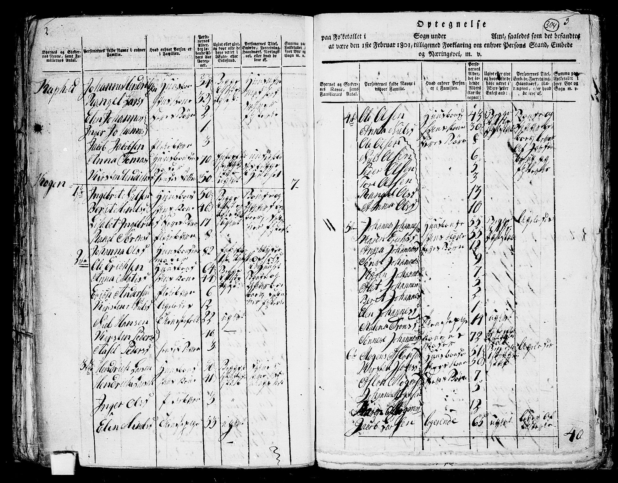 RA, 1801 census for 1941P Skjervøy, 1801, p. 303b-304a