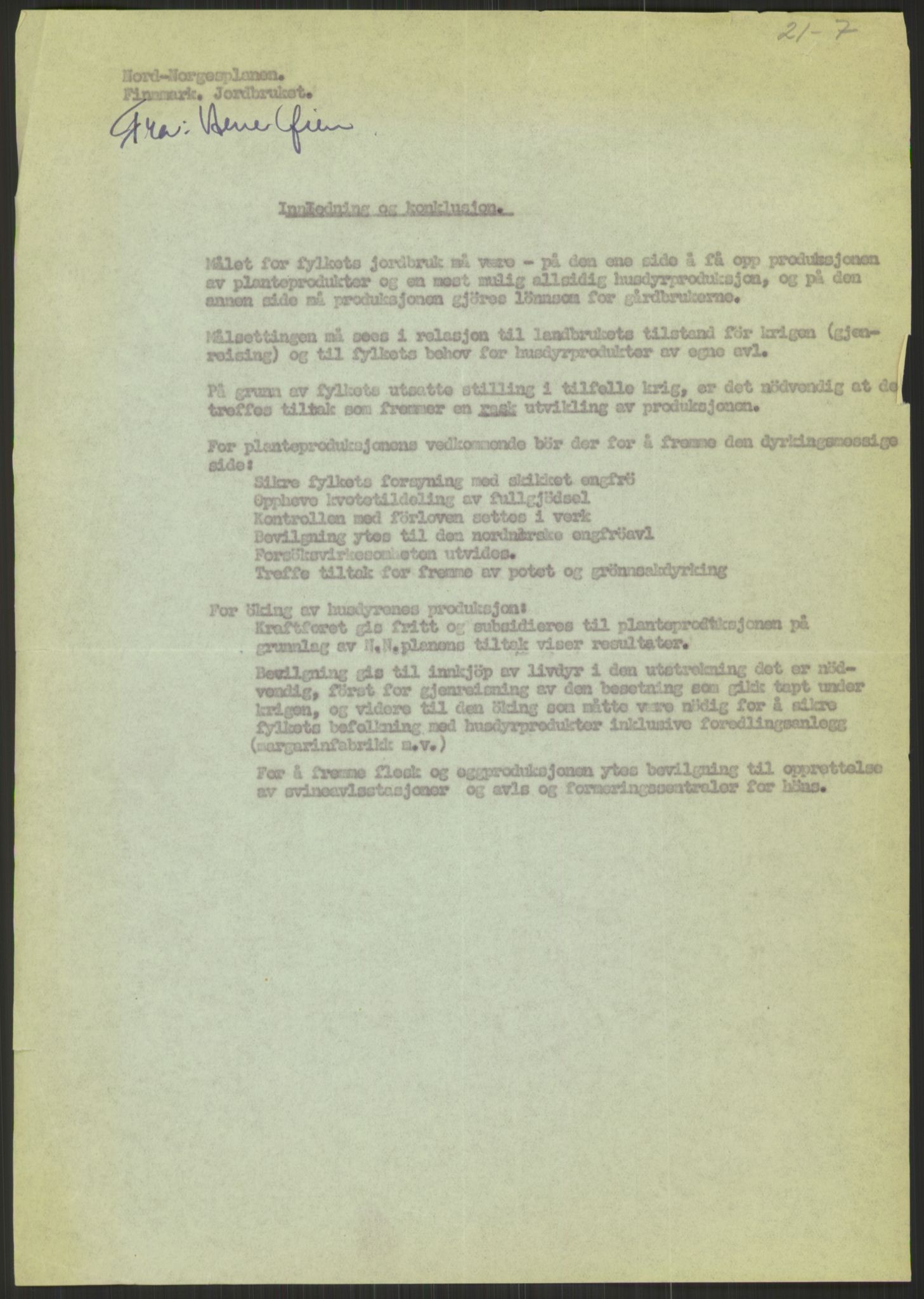 Høyres Hovedorganisasjon, RA/PA-0583/1/D/Dd/L0131: 21 Stortinget/23 Statsministeren. Regjeringen, 1951-1965, p. 1231