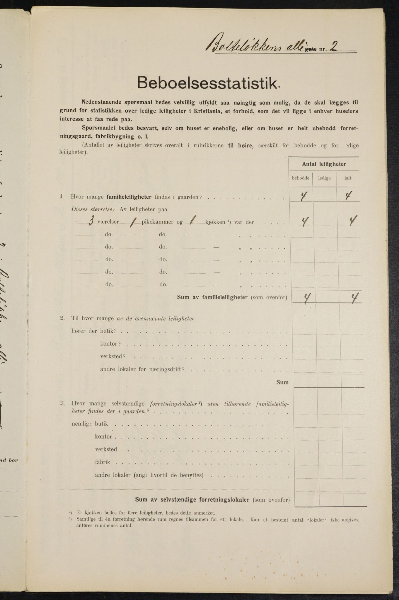 OBA, Municipal Census 1914 for Kristiania, 1914, p. 7601